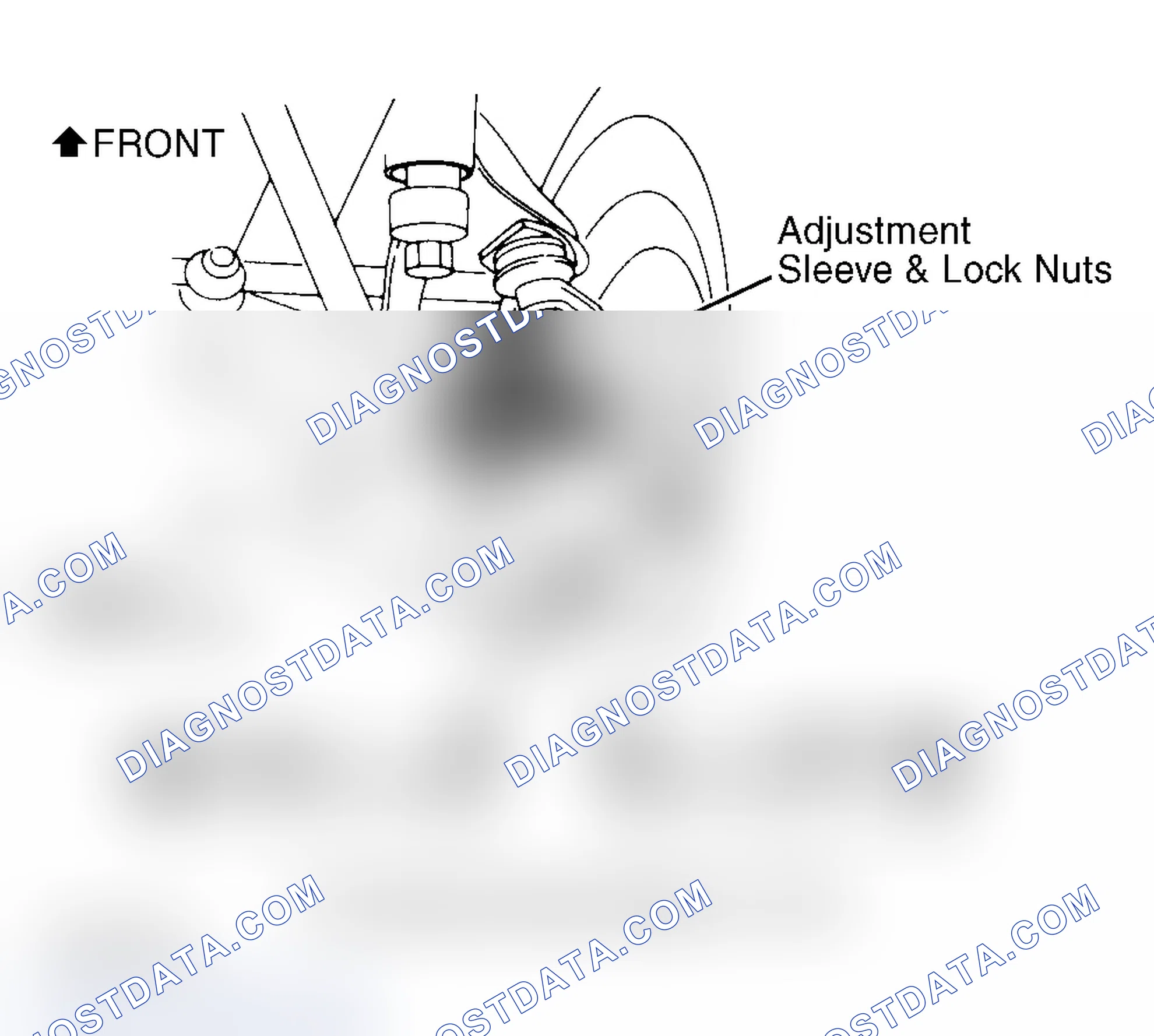 Scheme 7: Adjusting Front Toe-In (Pathfinder & Pickup) Courtesy of Nissan Motor Co., U.S.A.
