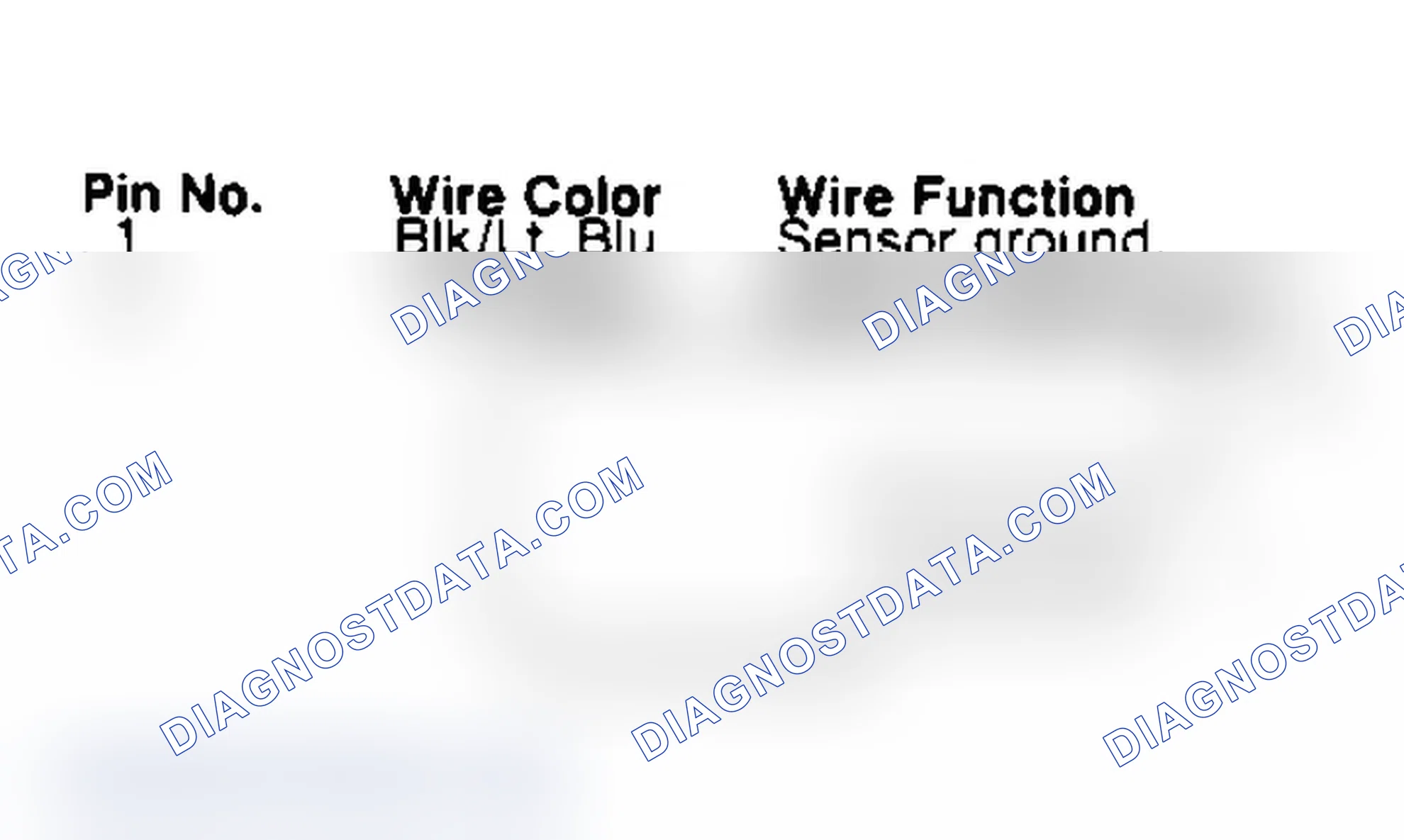 Scheme 15: 2-Way Speed Sensor Connector Terminal Identification