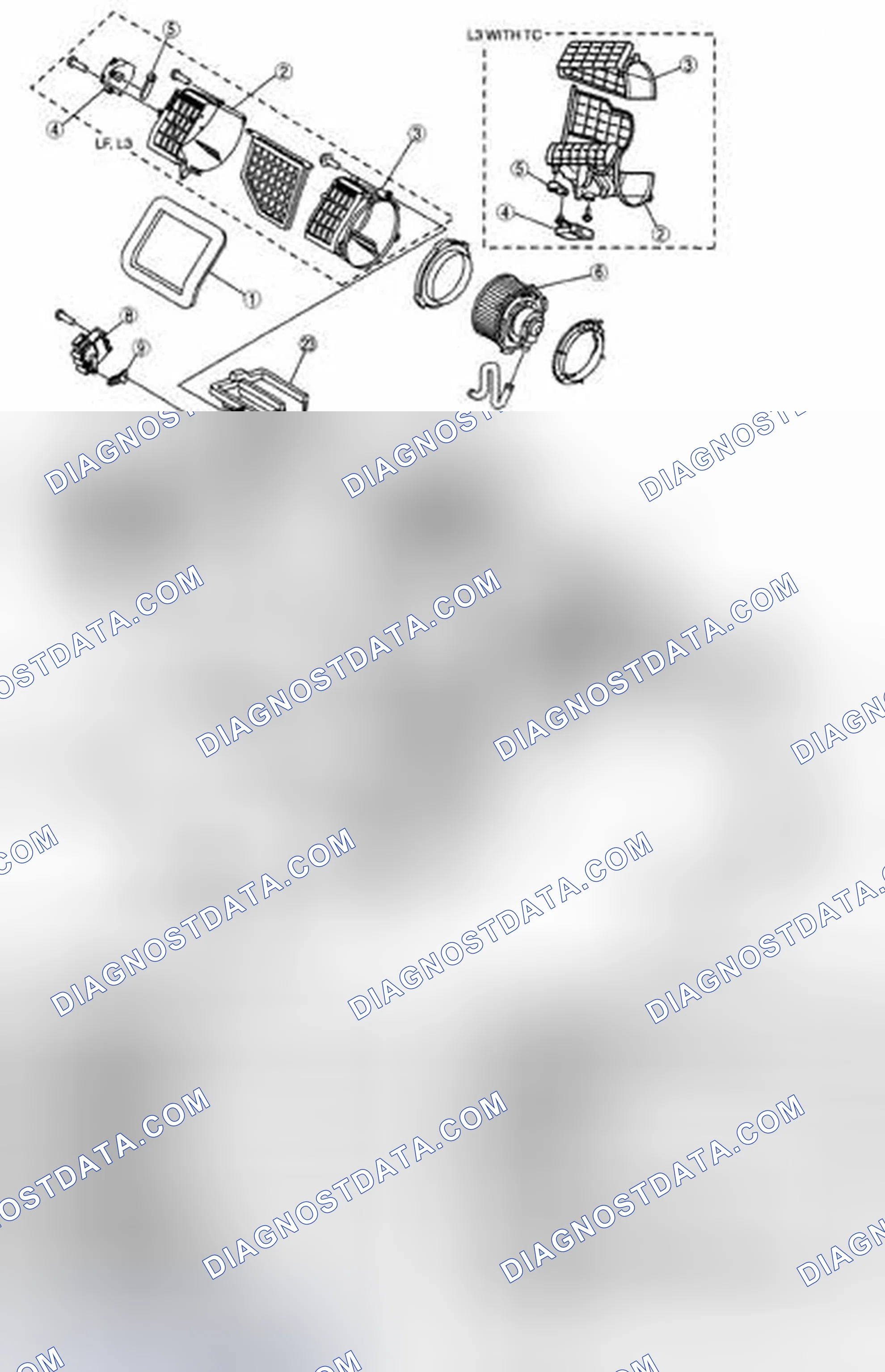 Scheme 18: A/C UNIT DISASSEMBLY/ASSEMBLY [FULL-AUTO AIR CONDITIONER]