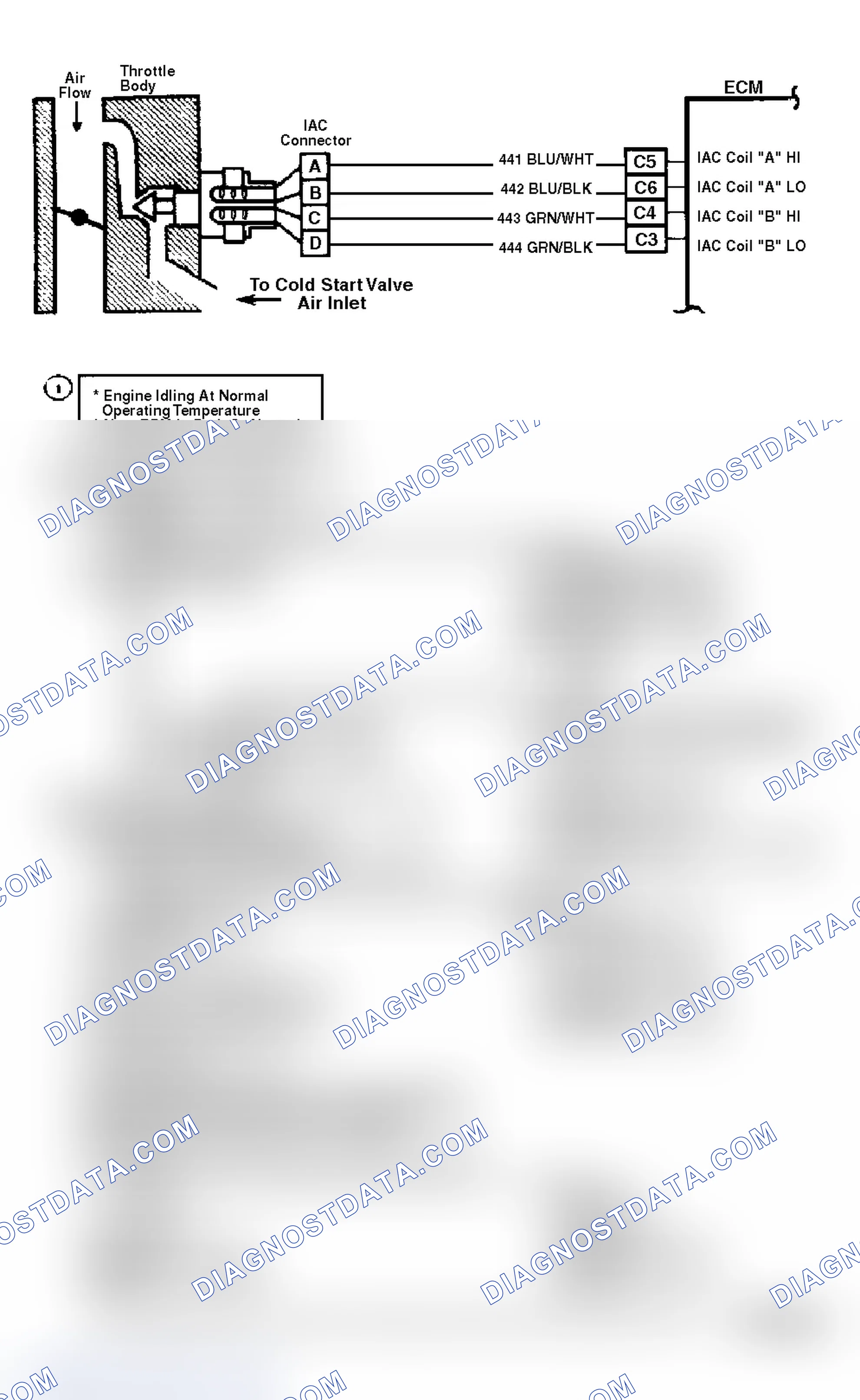 Scheme 648: Chart C2C, Idle Air Control, Schematic