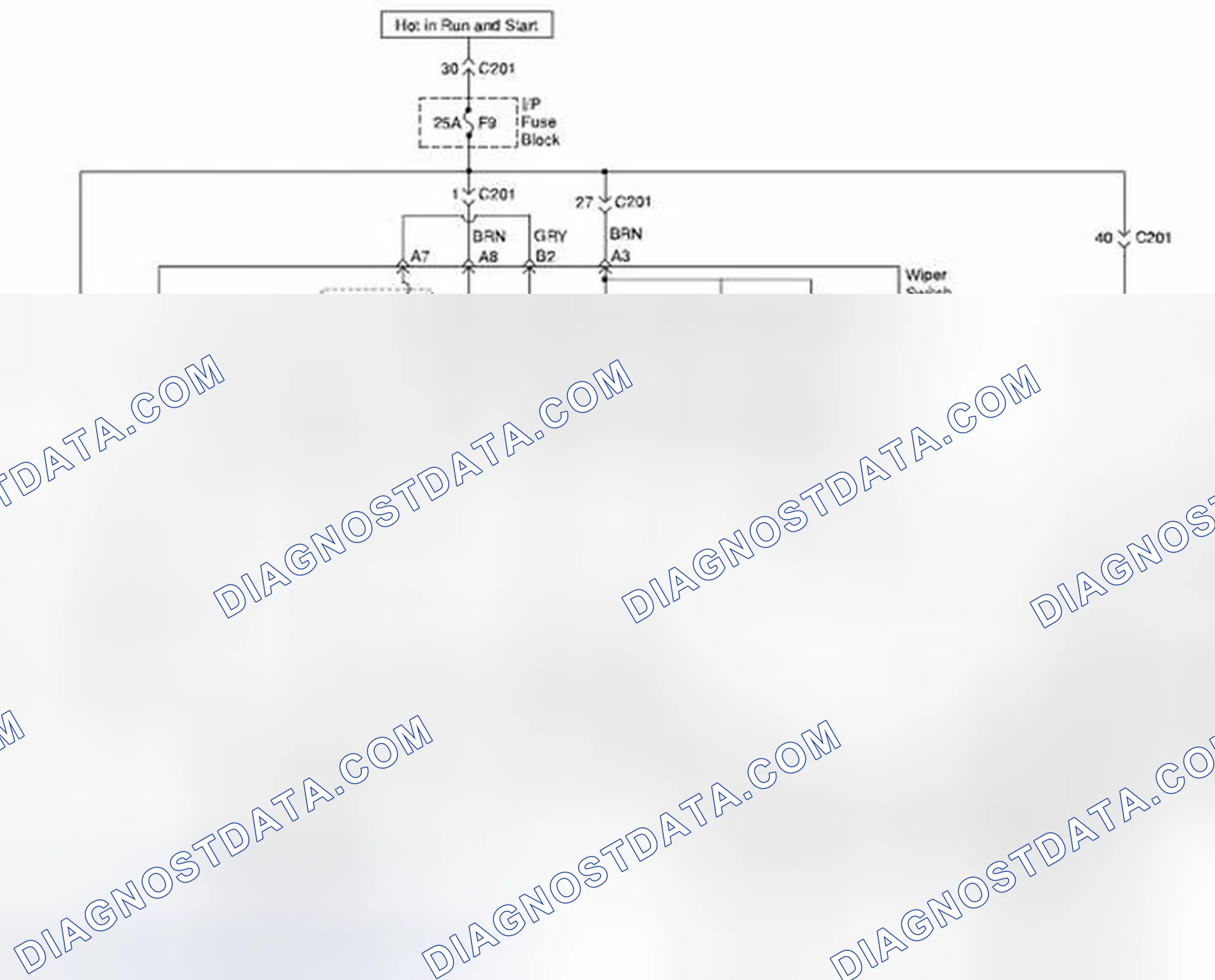 Scheme 4: For without REAR INTERMITTENT, STATION WAGON Model