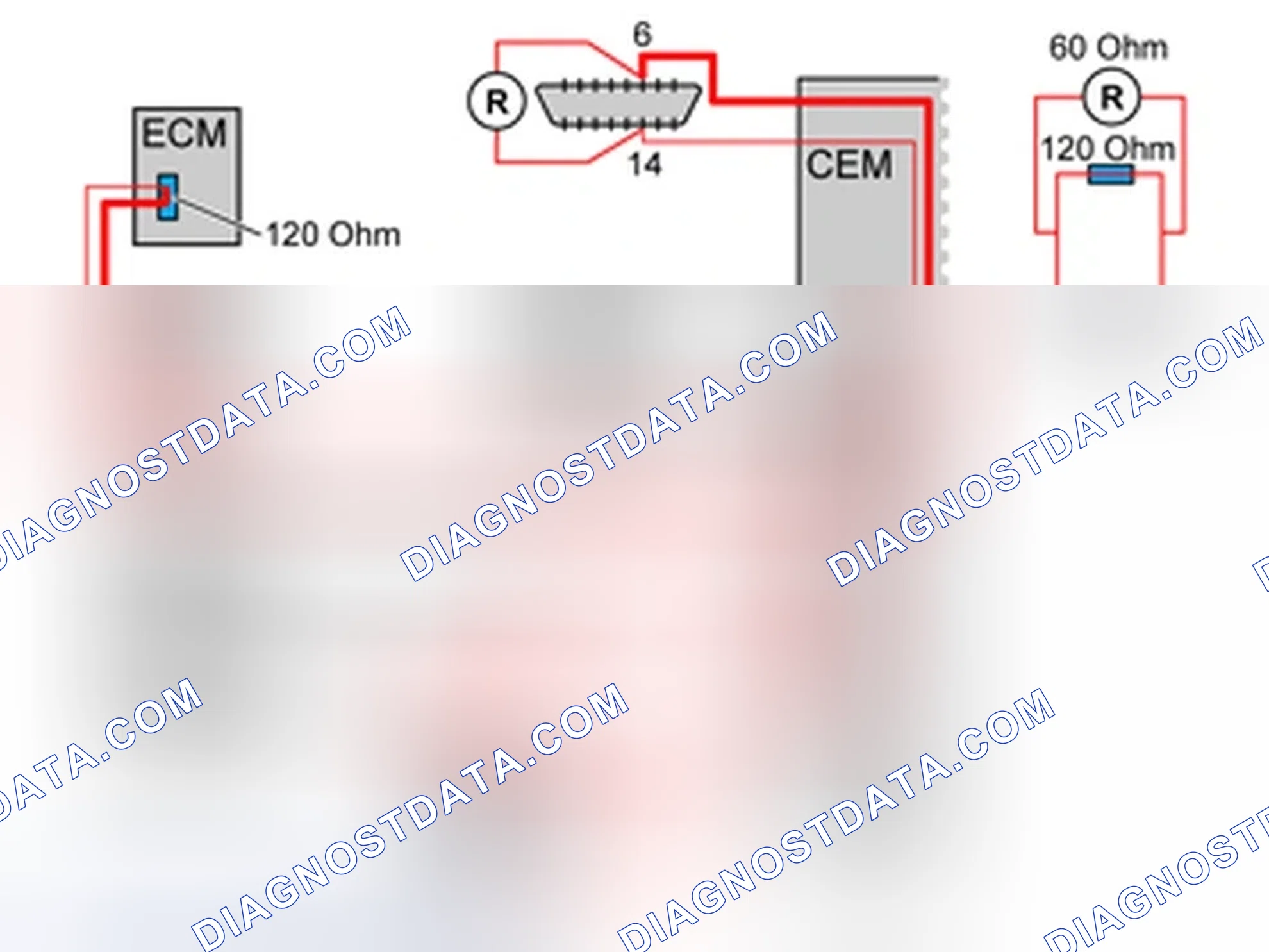 Scheme 118: RESISTANCE MEASUREMENT IN HIGH-SPEED NET HS CAN (HIGH SPEED), EXAMPLE
