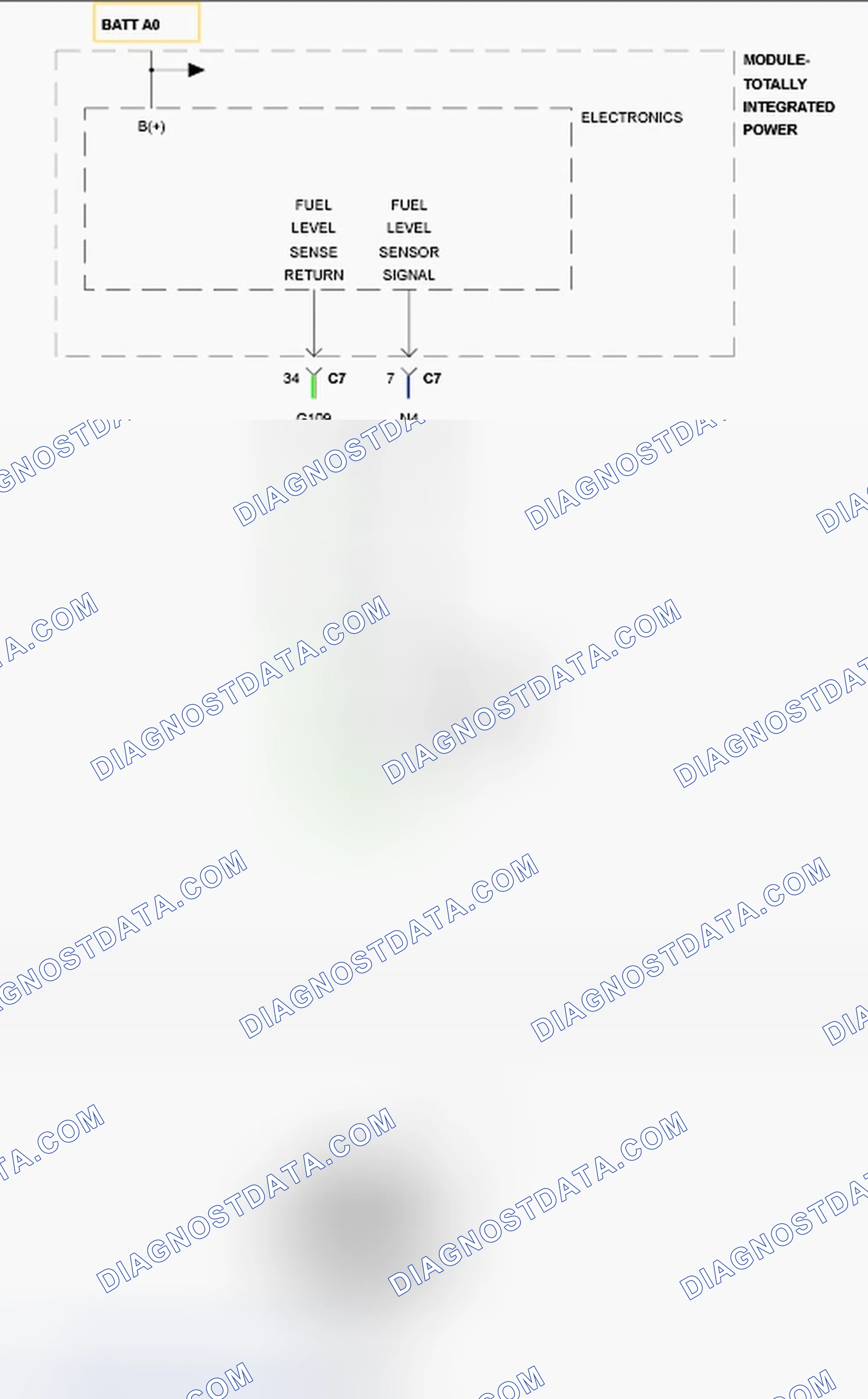Scheme 355: P0462-FUEL LEVEL SENSOR 1 CIRCUIT LOW