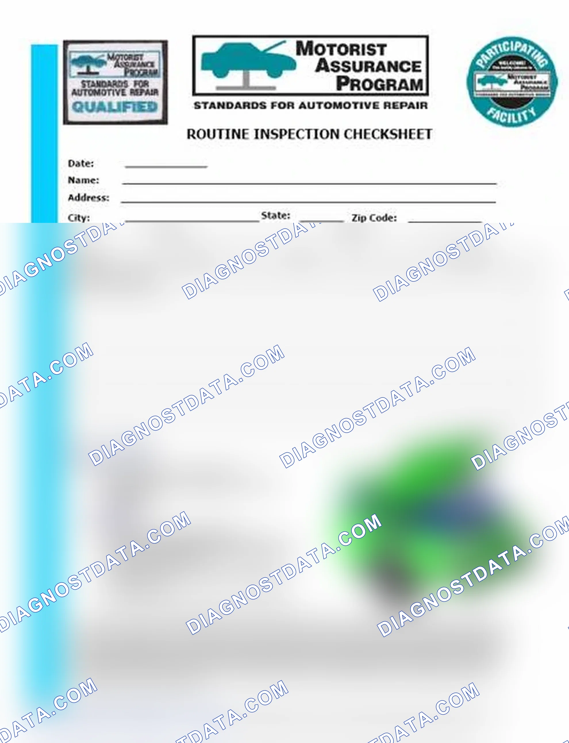 Scheme 26: Routine Inspection Checksheet (1 Of 2)