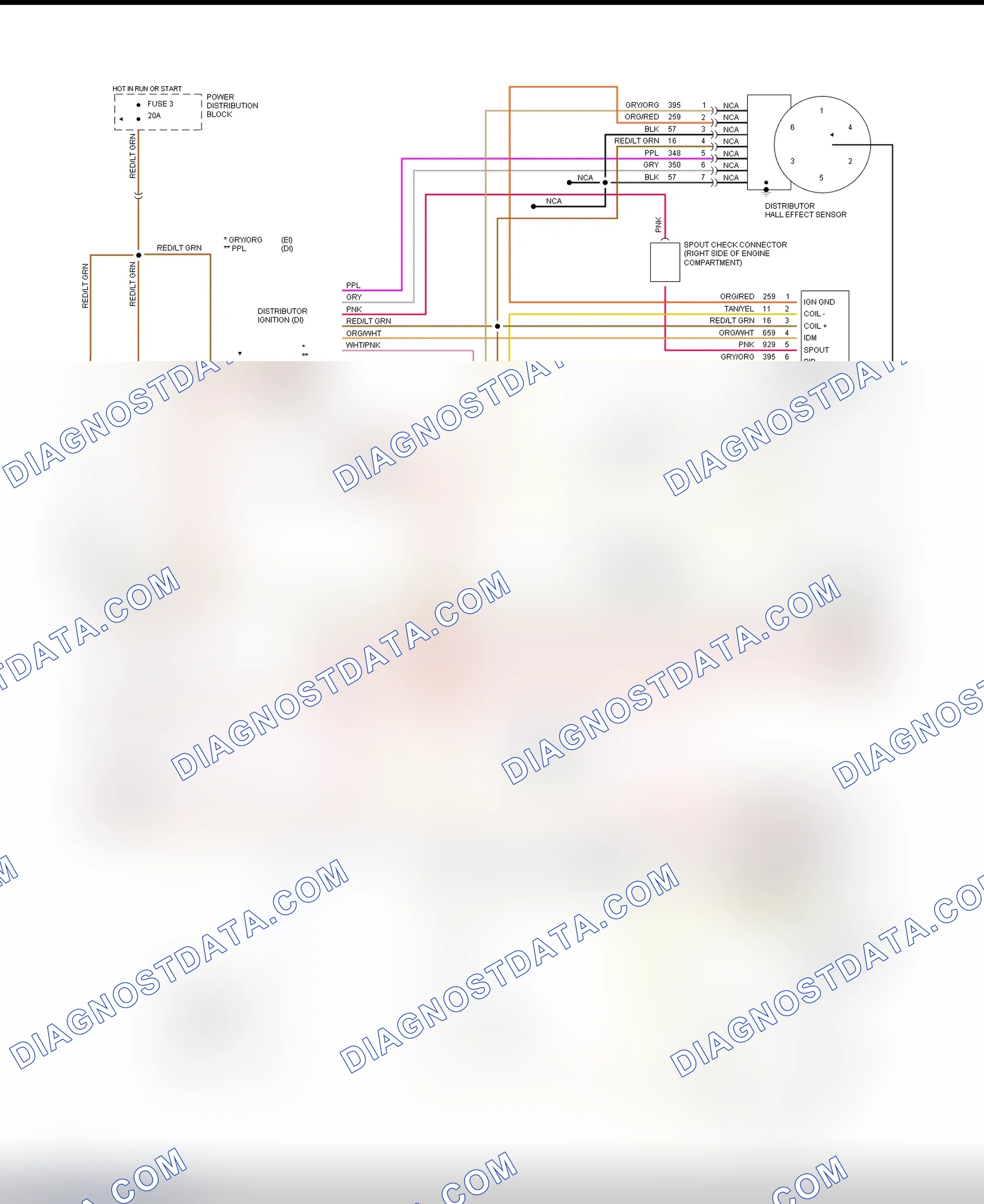 Scheme 6: EEC-IV Wiring Diagram Cougar 3.8L & Thunderbird 3.8L Except Supercharged - 4 Of 5