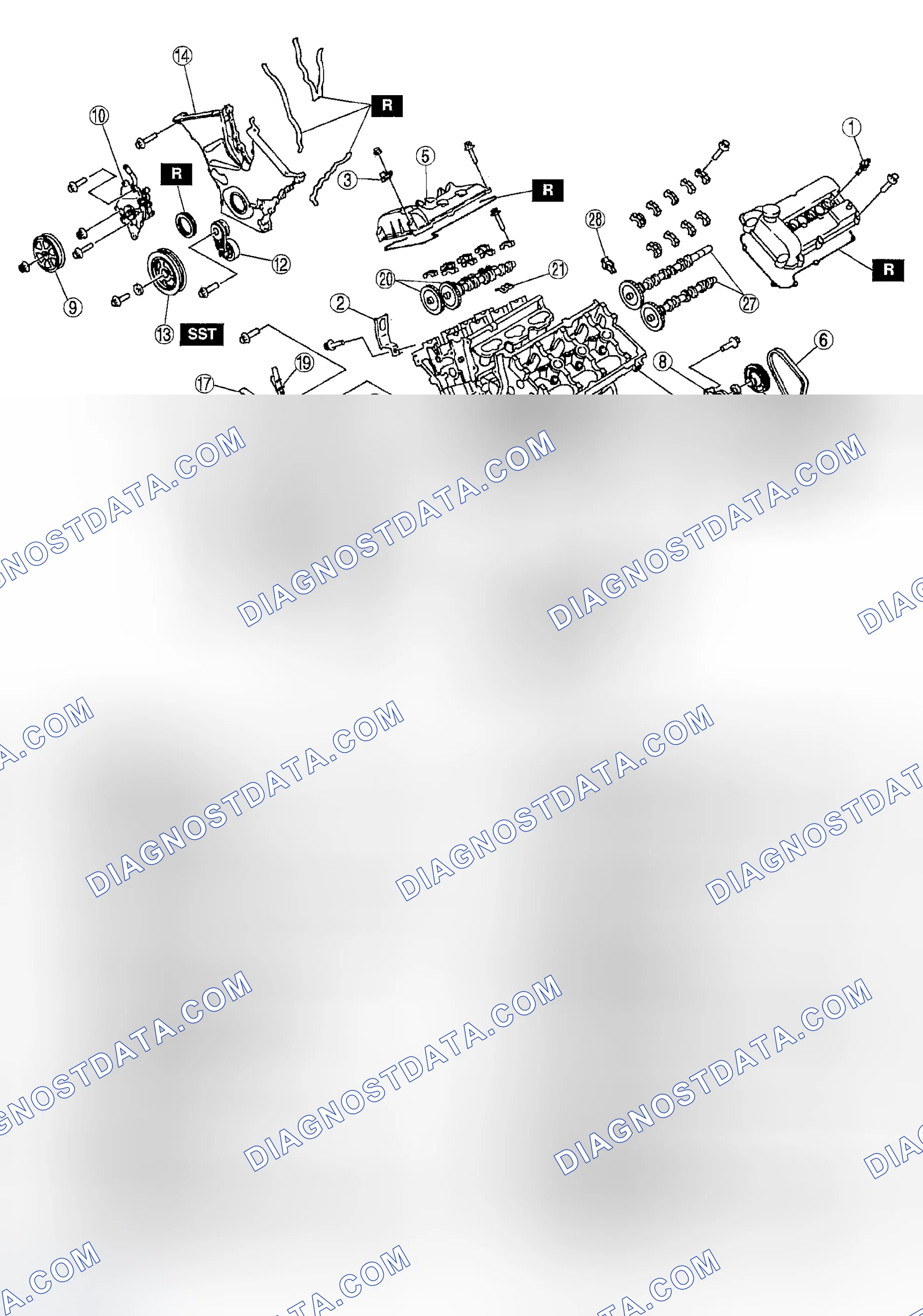 Scheme 116: TIMING CHAIN DISASSEMBLY