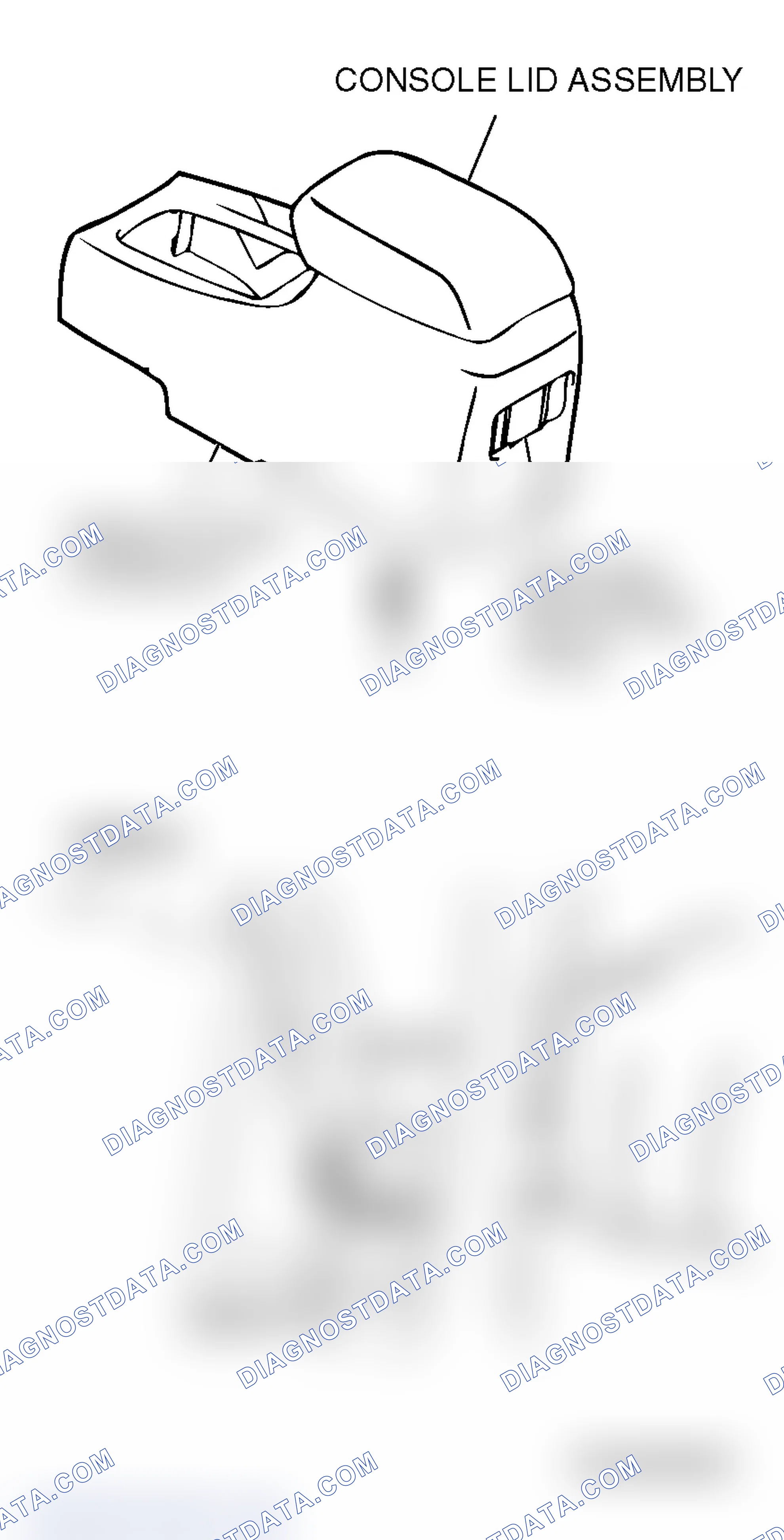 Scheme 52: << A >> CONSOLE LID ASSEMBLY REMOVAL