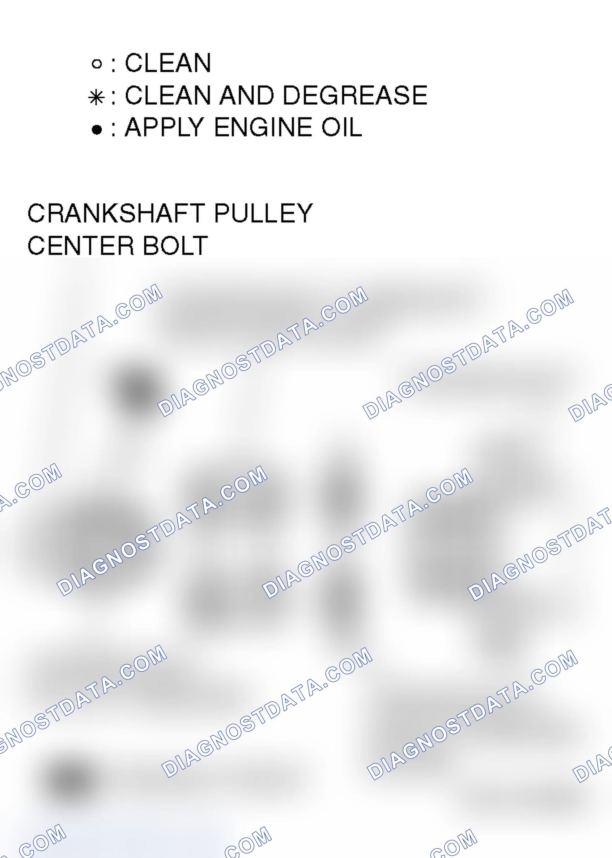 Scheme 677: >> C << CRANKSHAFT ANGLE SENSING BLADE/CRANKSHAFT CAMSHAFT DRIVE SPROCKET INSTALLATION