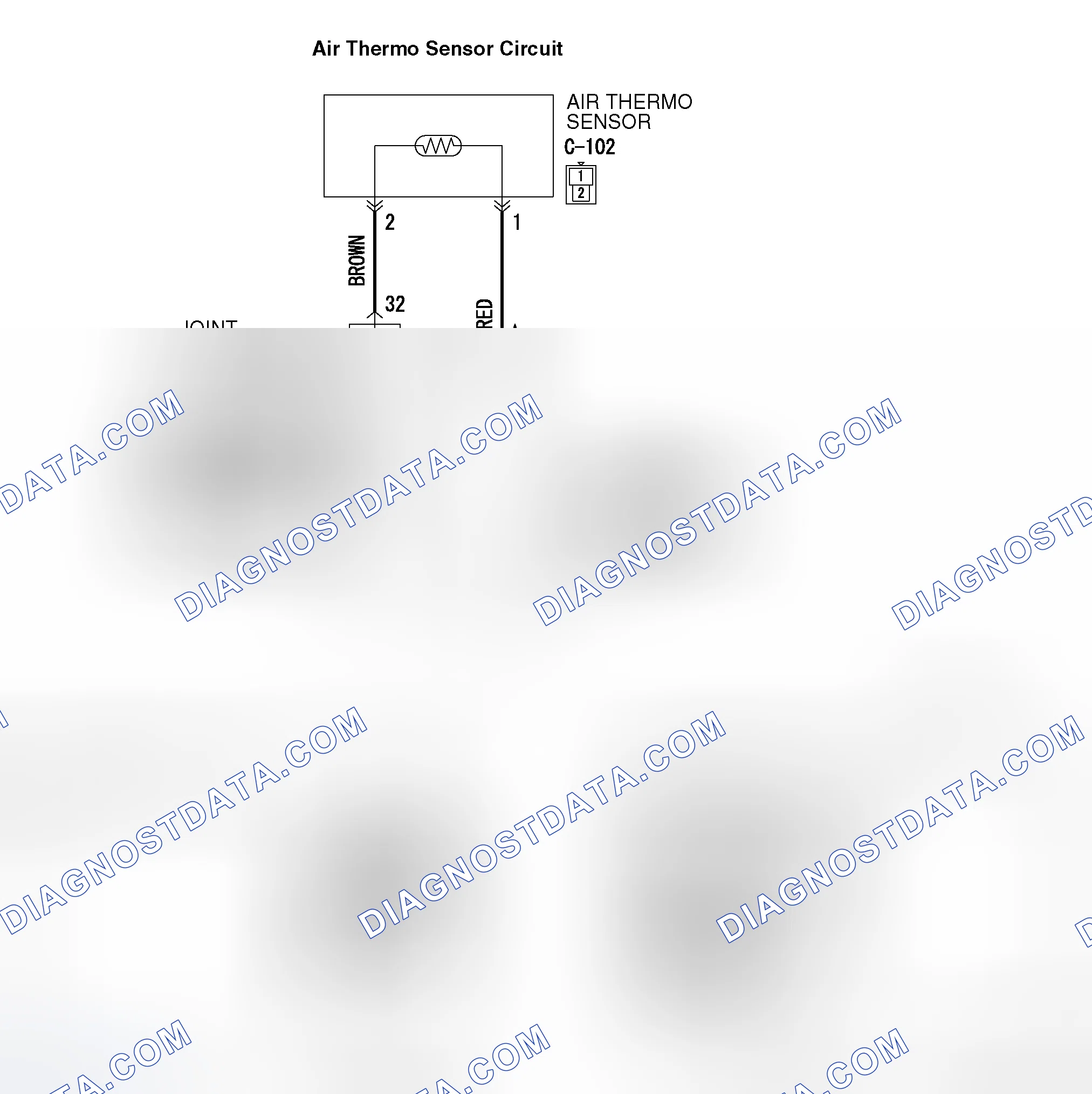 Scheme 64: DTC B1022: AIR THERMO SENSOR SYSTEM (OPEN CIRCUIT)