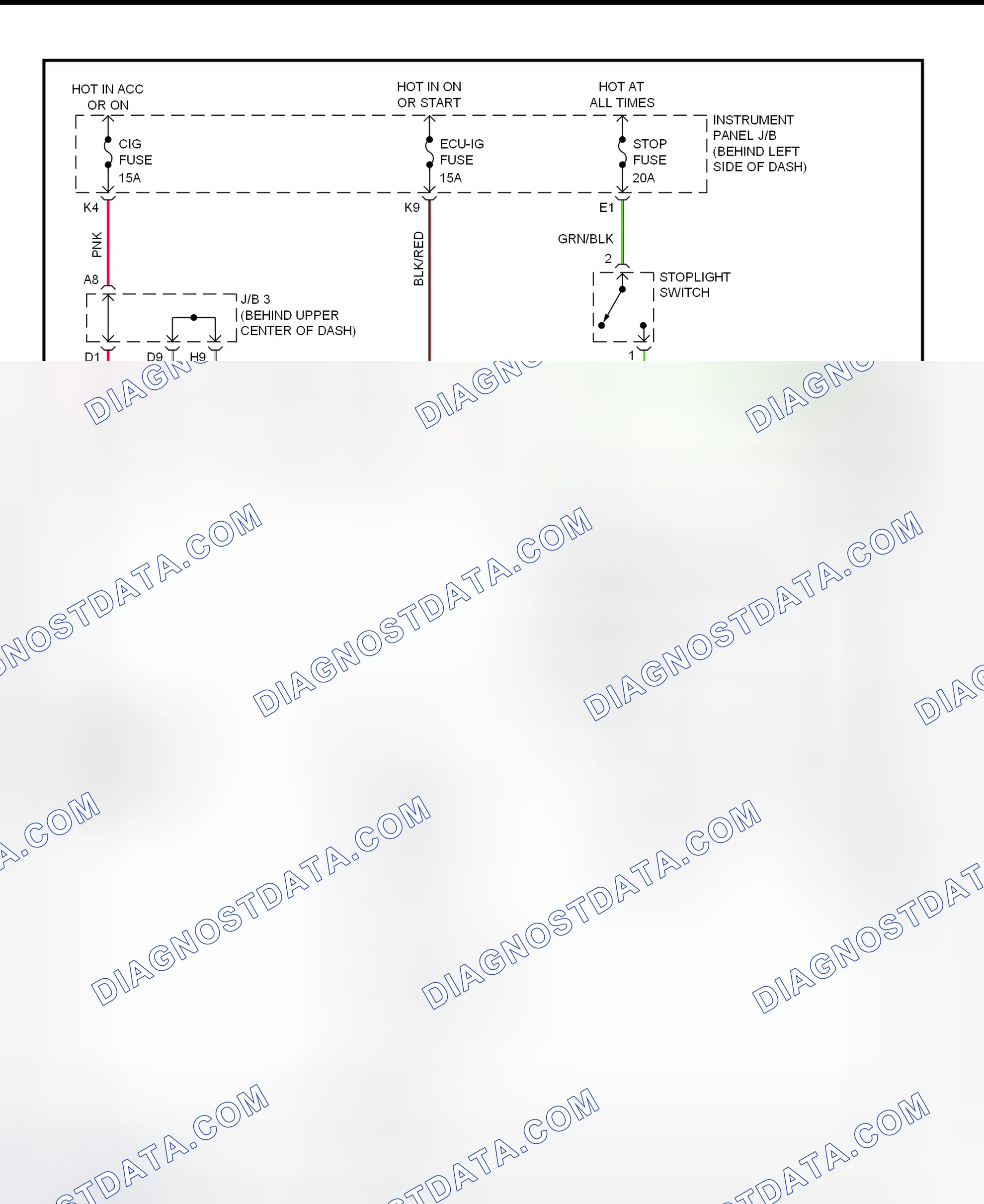 Scheme 315: Shift Interlock System Wiring Diagram (2002 - Lexus RX300)