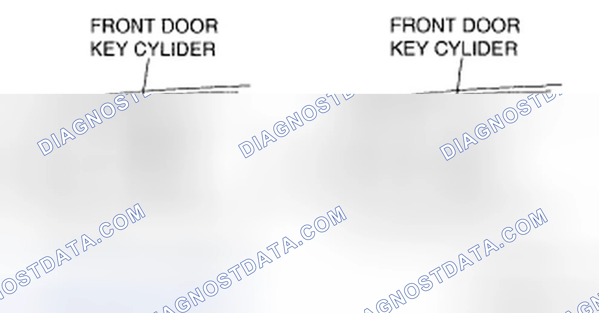 Scheme 17: Front Door Key Cylinder Removal Note