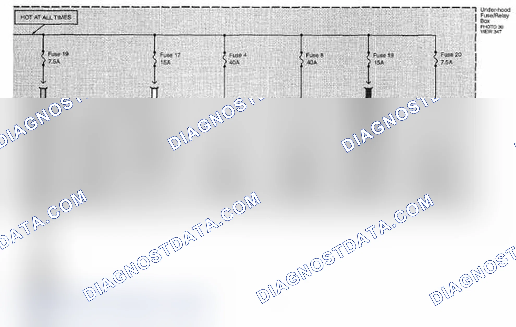 Scheme 100: Power Distribution Circuit Diagram - All Models (Page 10-17)