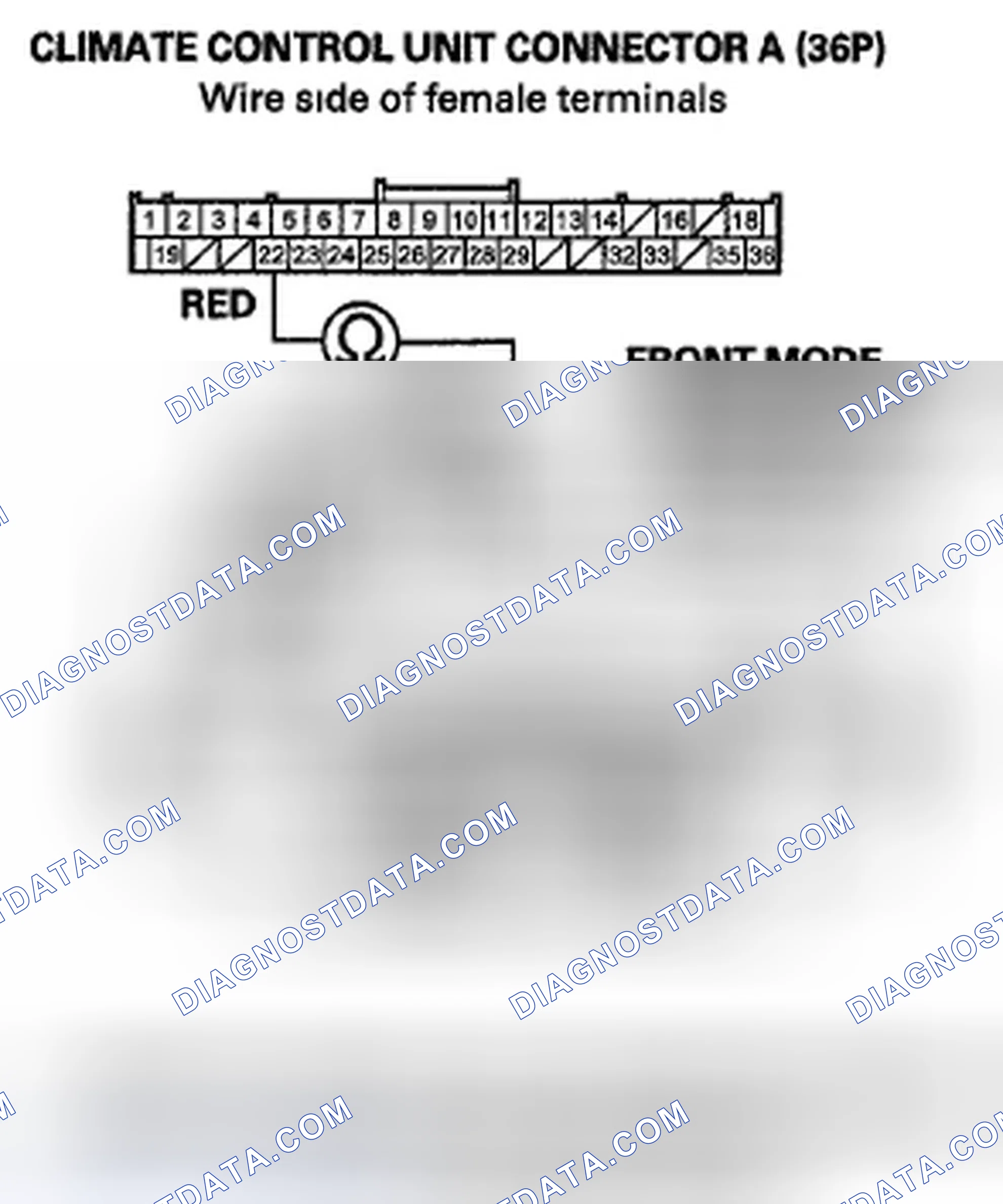 Scheme 88: DTC B1239 or DTC Indicator A: An Open or Short In the Front Mode Control Motor Circuit