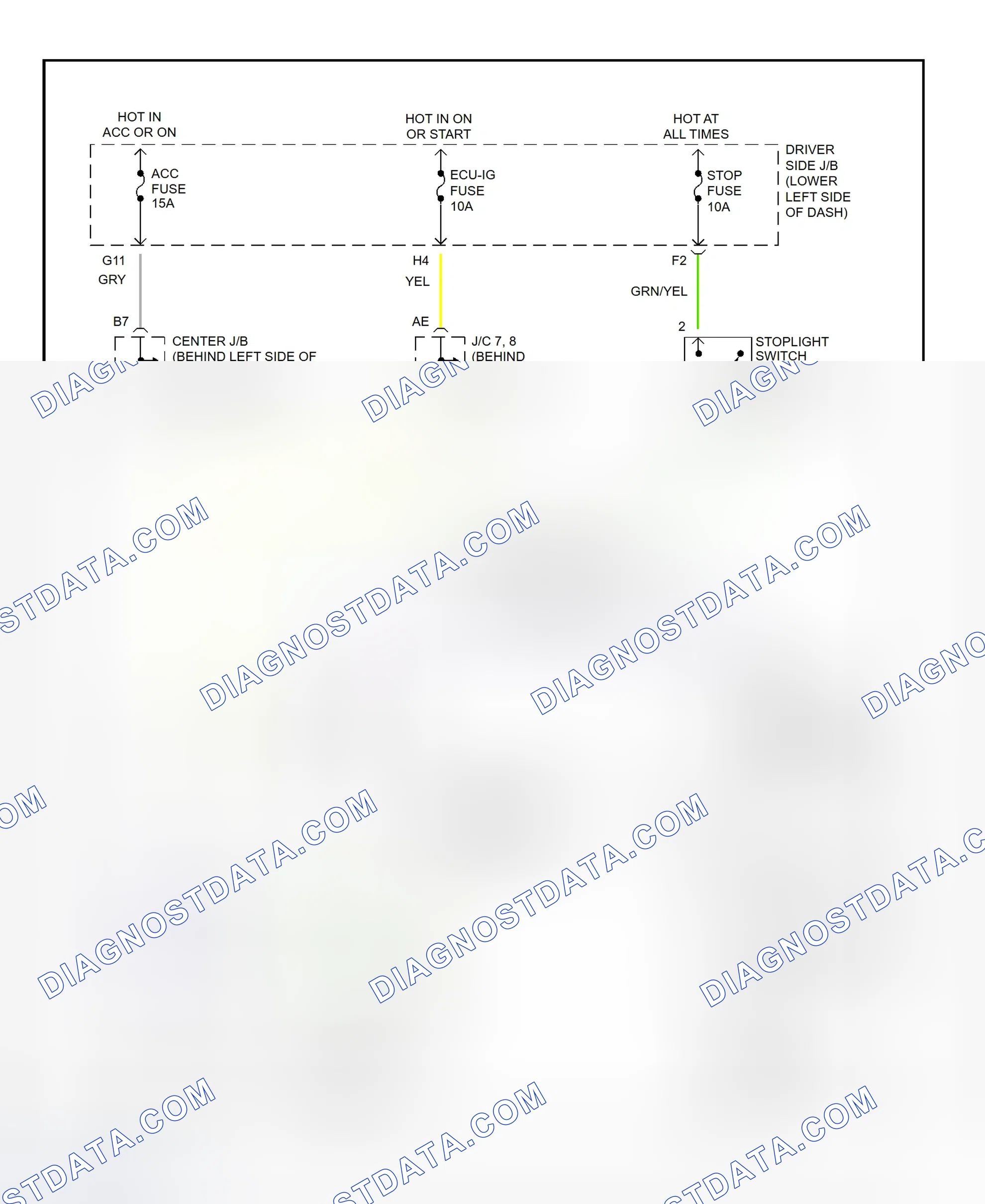 Scheme 238: Shift Lock System Wiring Diagram (Toyota 4Runner)