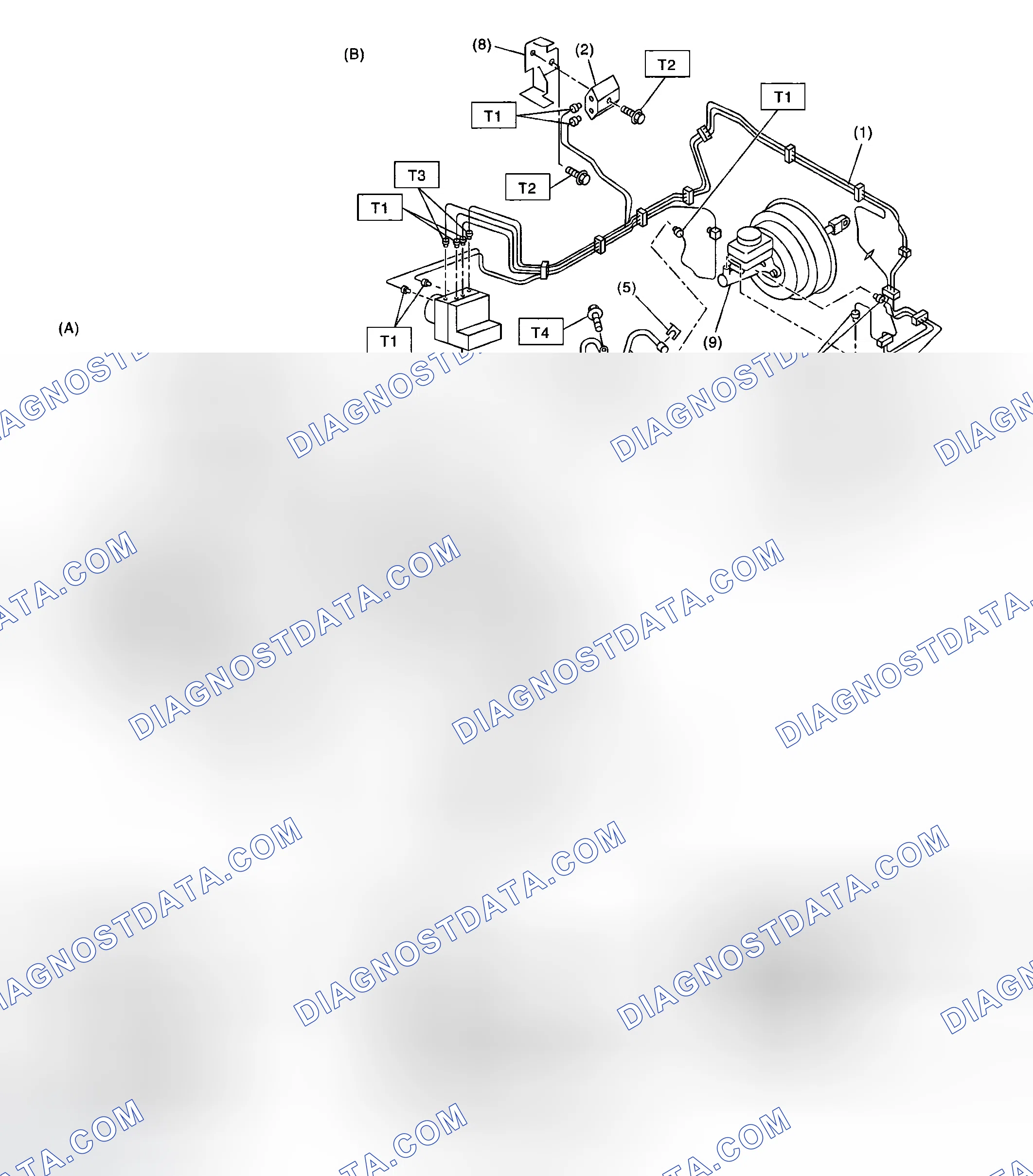 Scheme 12: FRONT BRAKE PIPES AND HOSE