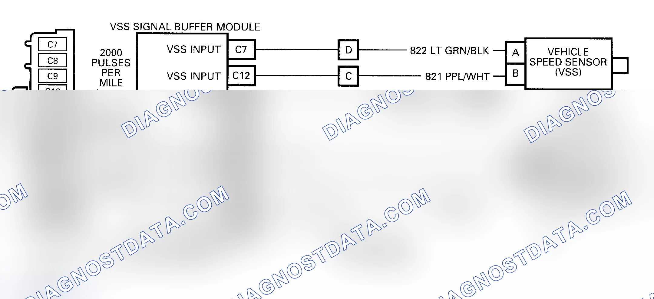 Scheme 351: Code 72 Schematic ("C", "G", "K" & "P" Series) VSS Circuit Loss Transmission Output Signal