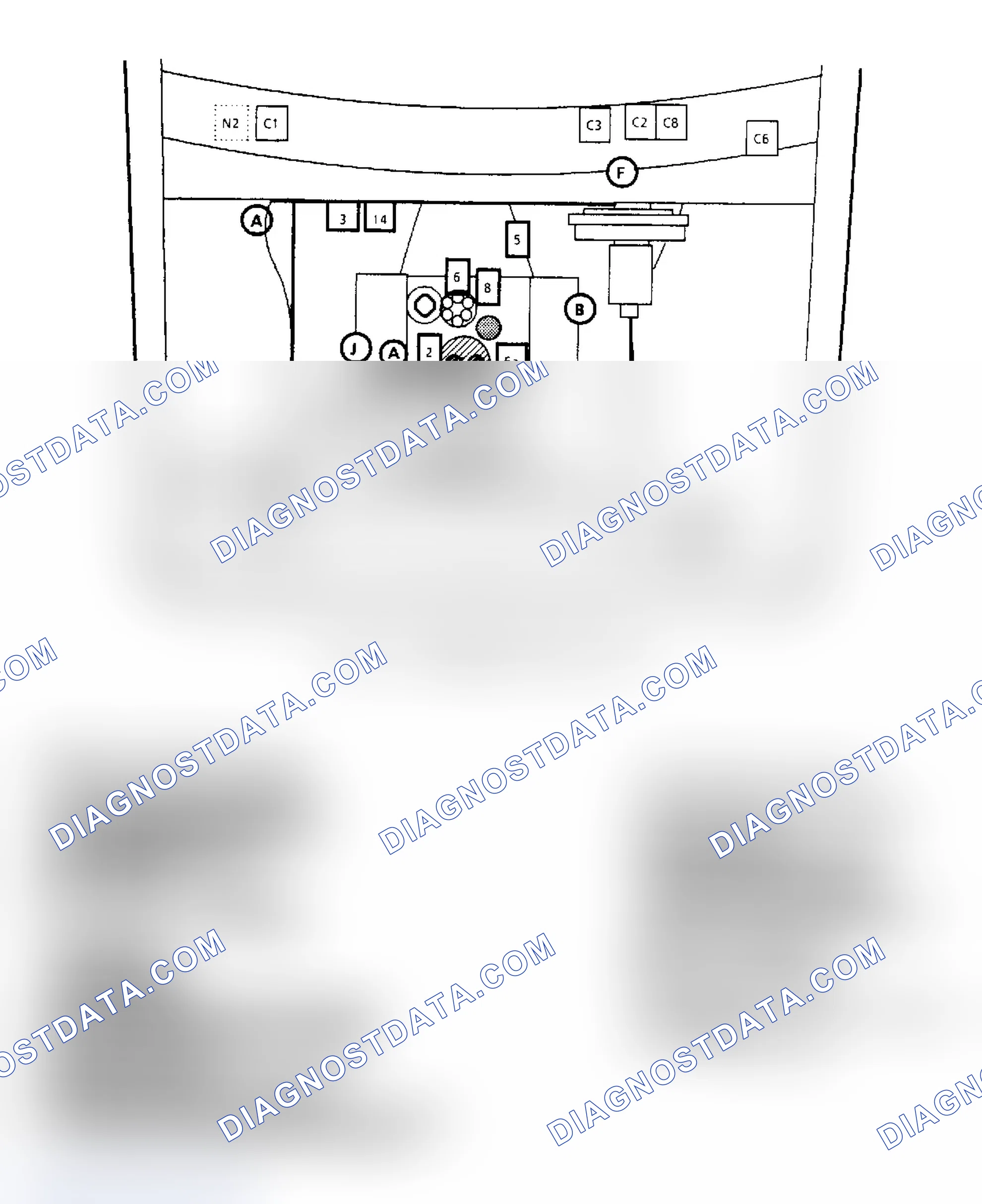 Scheme 170: Component Locations for "C/K" Series 5.0L & 5.7L
