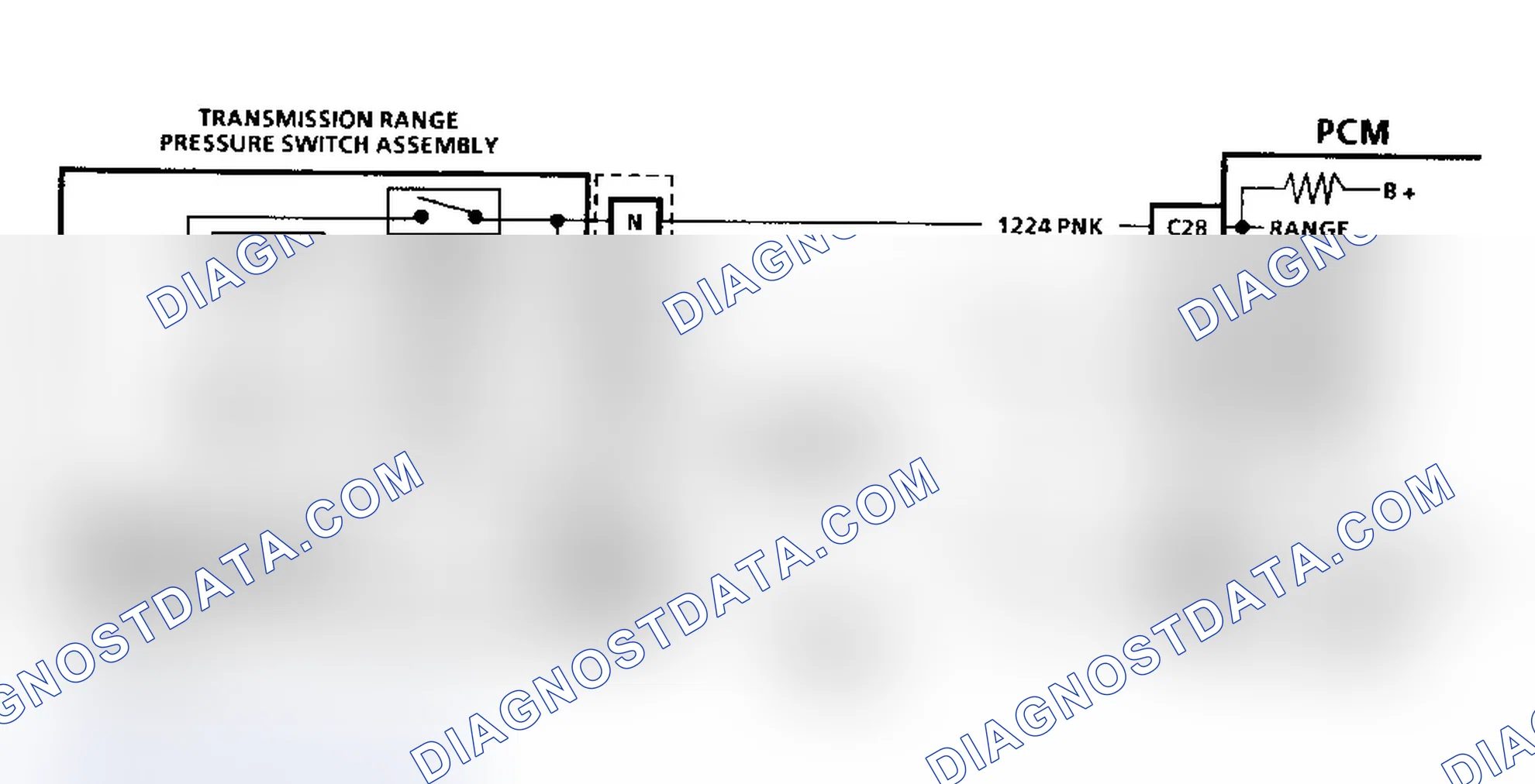 Scheme 27: Code 28 Schematic (Fleetwood) Transmission Range Pressure Switch