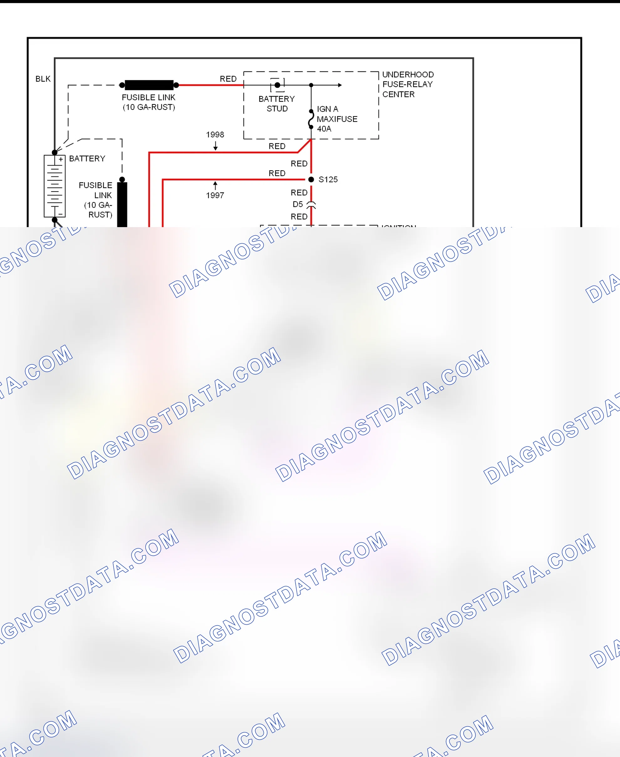 Scheme 12: Starting System Schematic (Express & Savana - Gasoline)