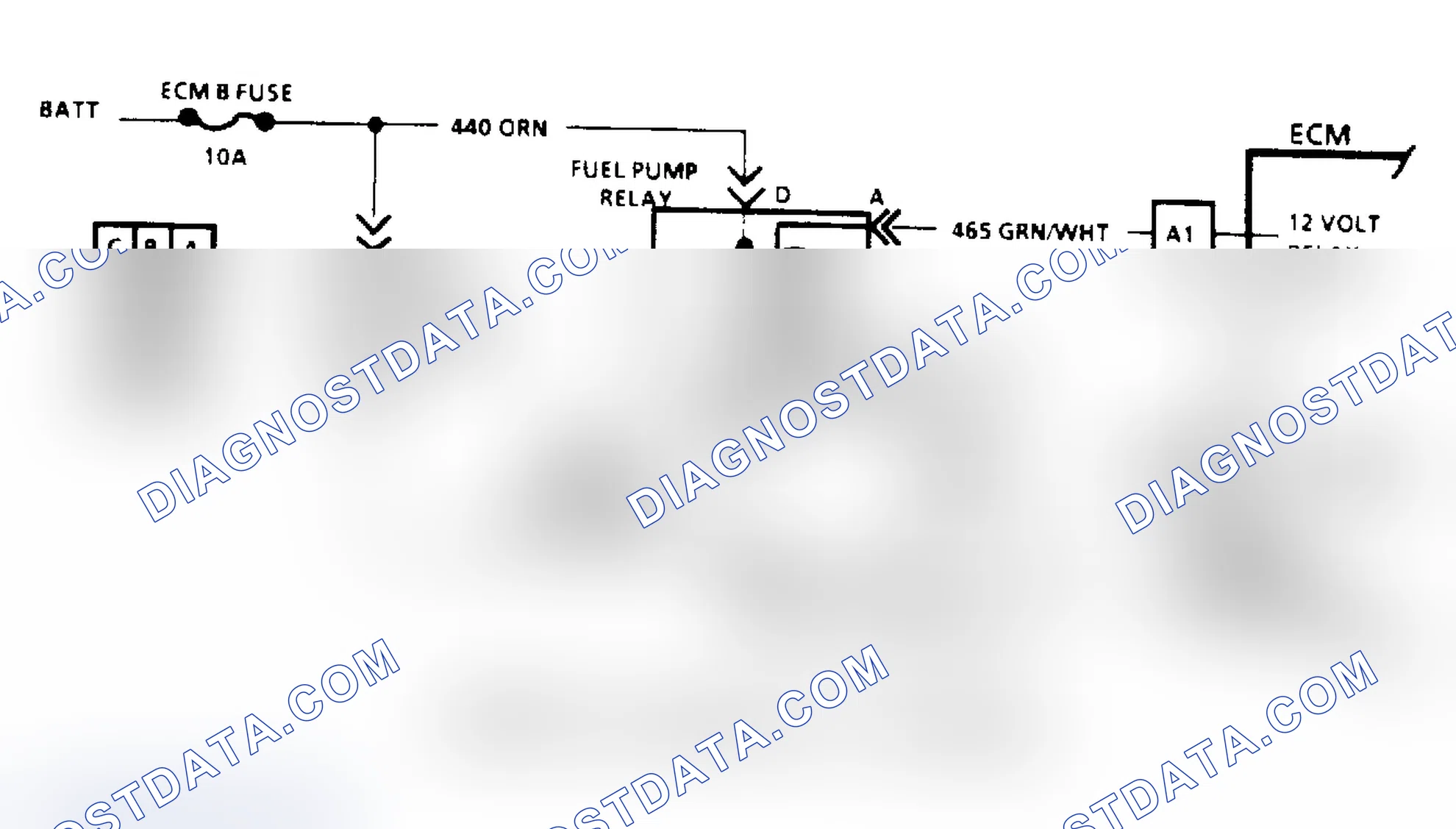 Scheme 77: Code 54: Fuel Pump Circuit/Circuit Diagram ("S", "T" & "M" Series)