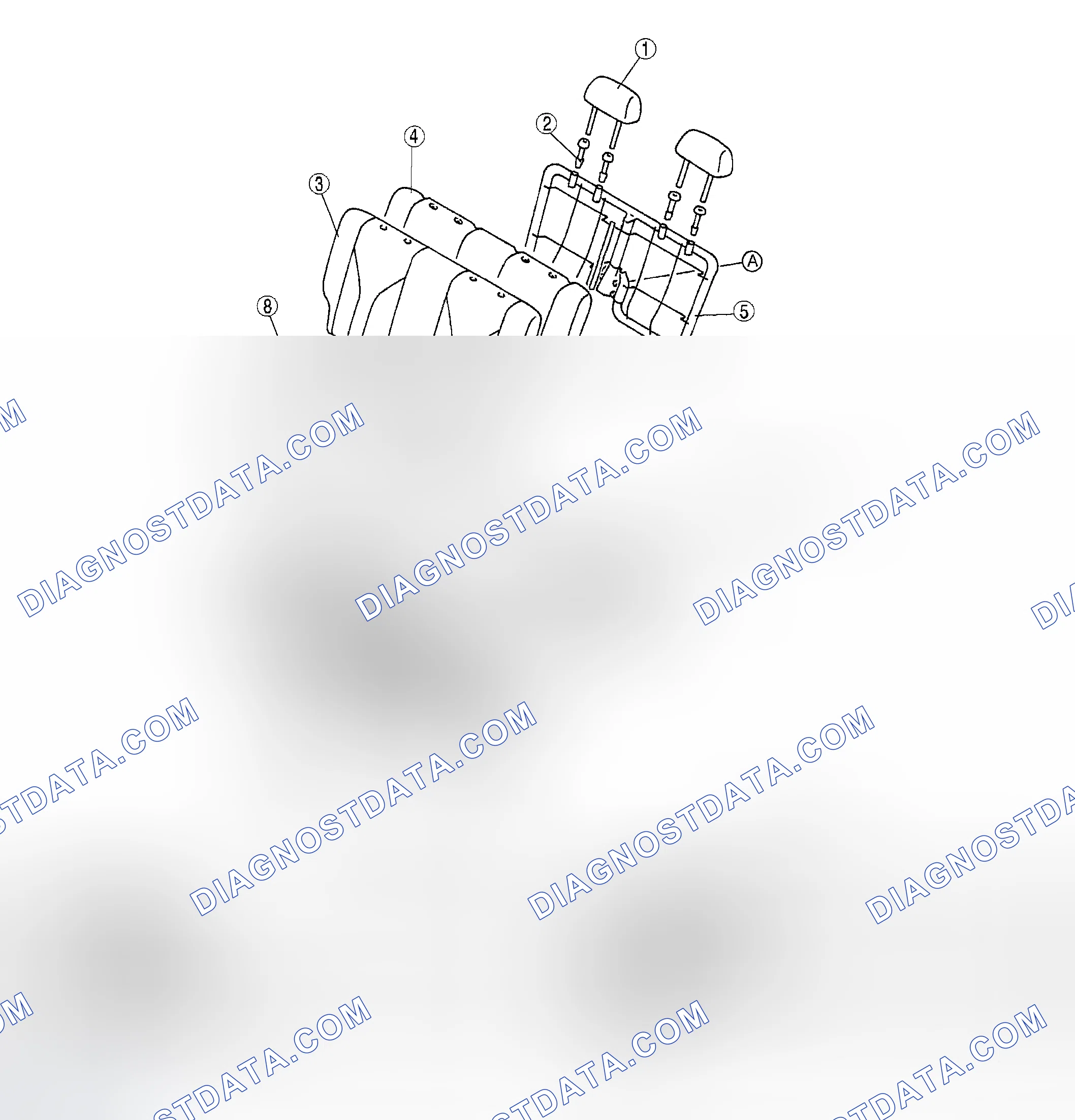 Scheme 21: THIRD-ROW SEAT DISASSEMBLY/ASSEMBLY