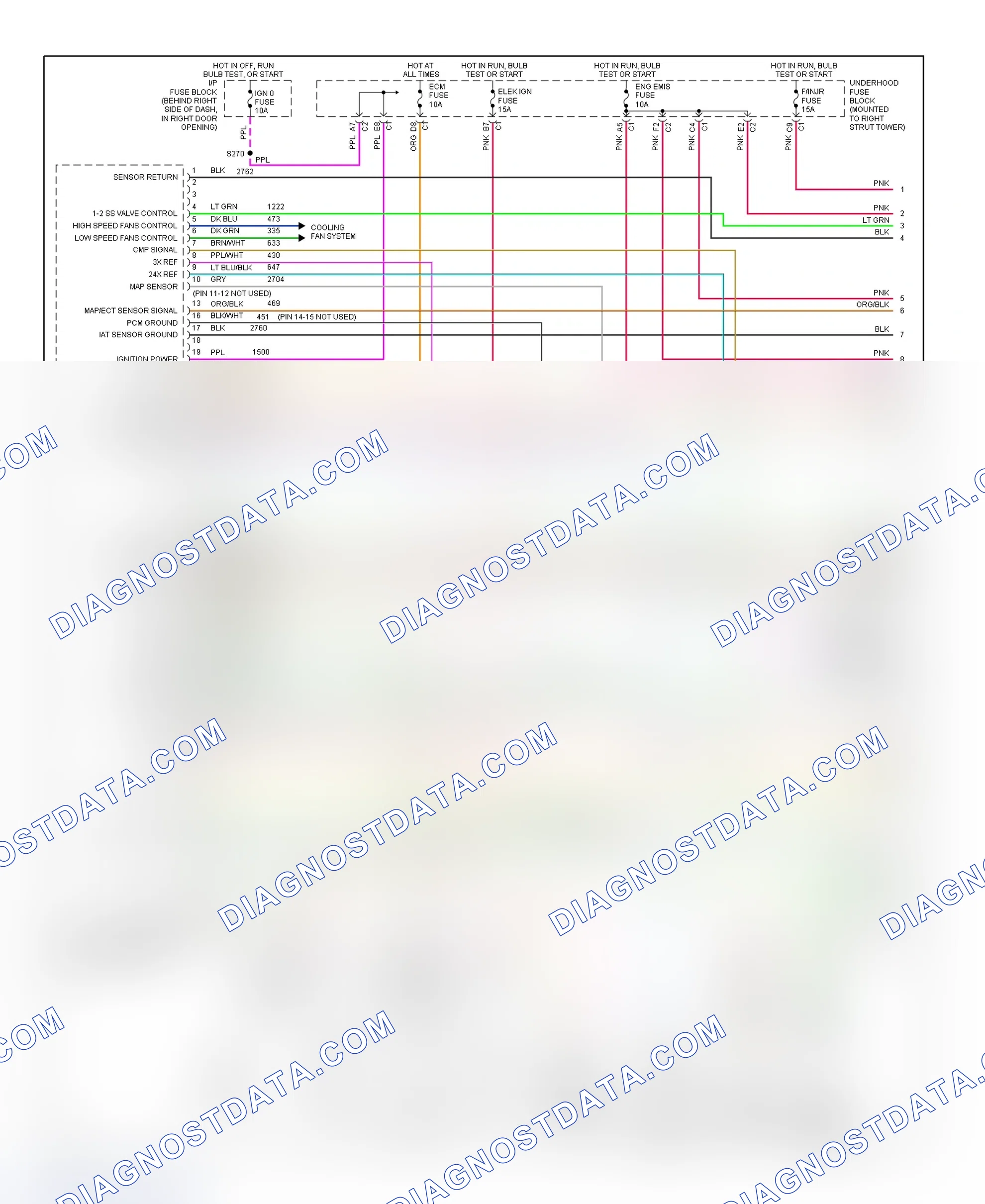 Scheme 46: PCM Wiring Diagram (Century - 3.1L - 1 Of 4)
