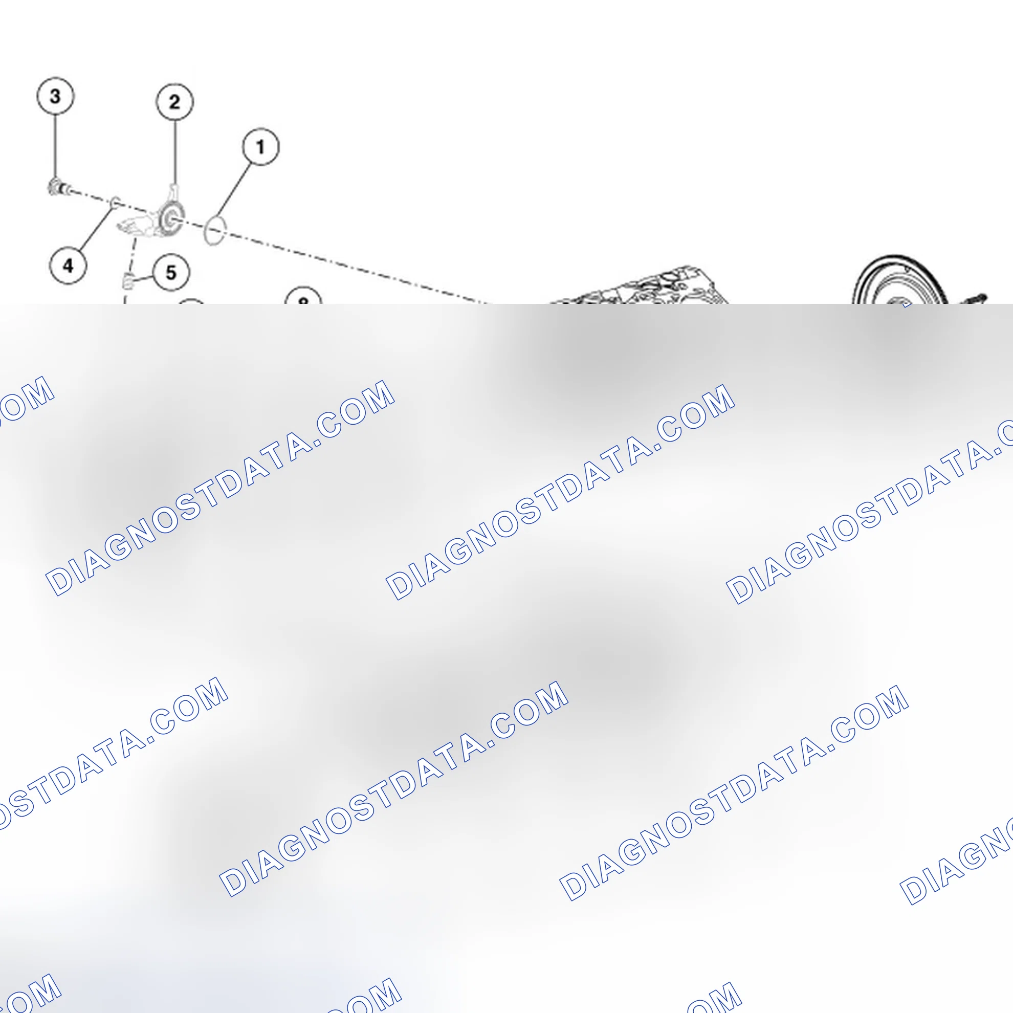 Scheme 777: Front & Rear Components - 4.0L SOHC Engine