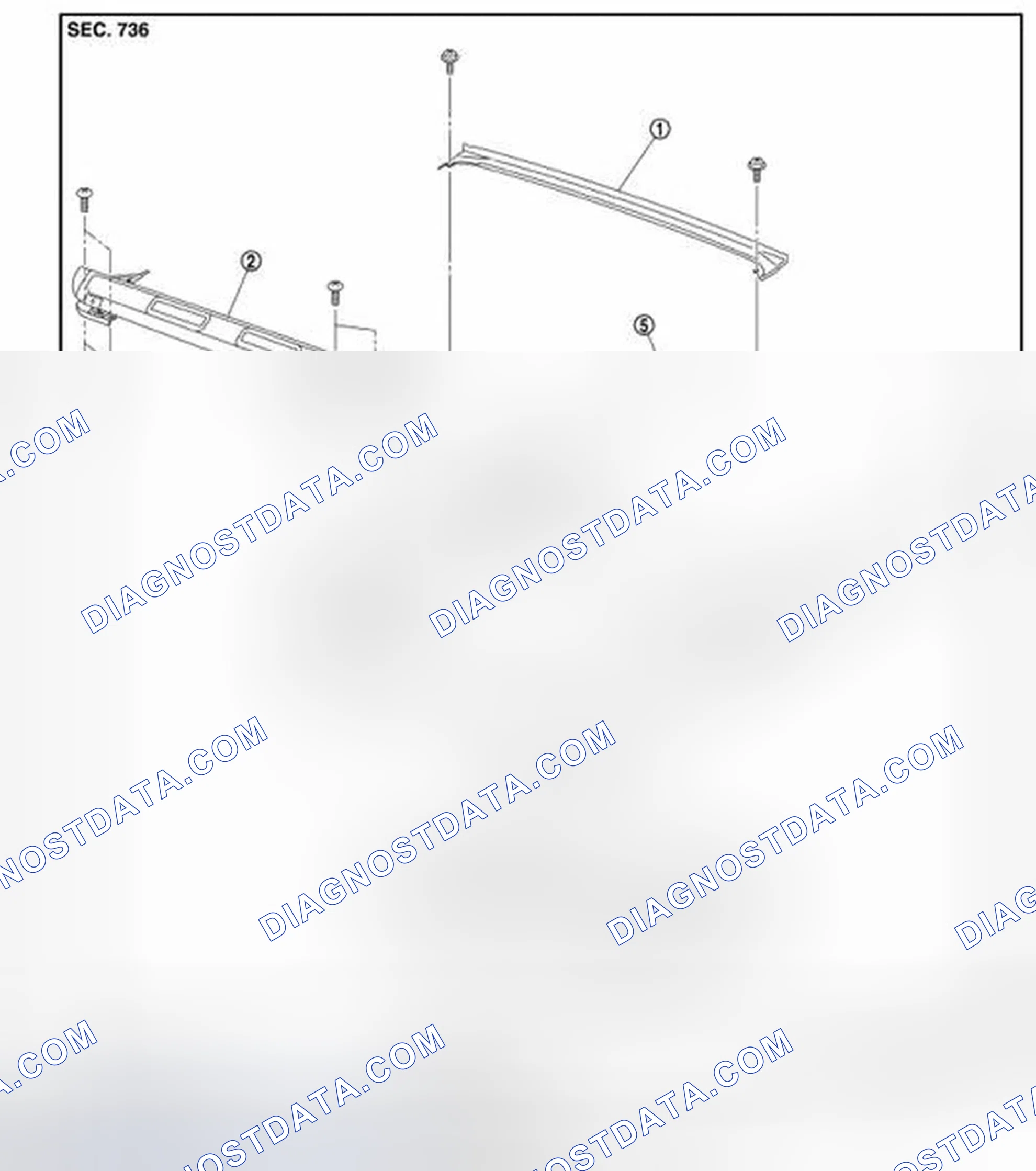 Scheme 180: REAR SUNROOF: Exploded View