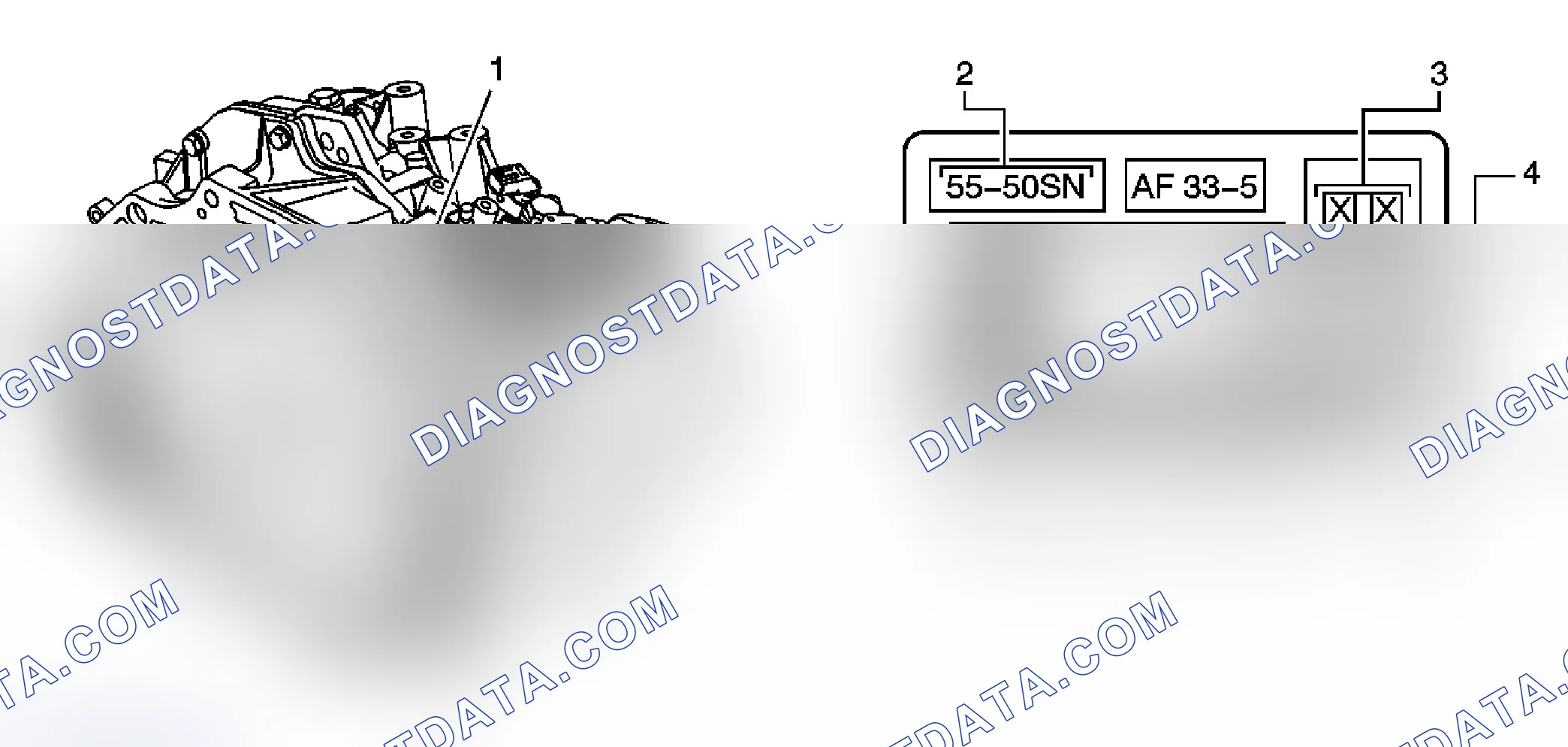 Scheme 69: Transmission ID and VIN Derivative Location (AF33-5)