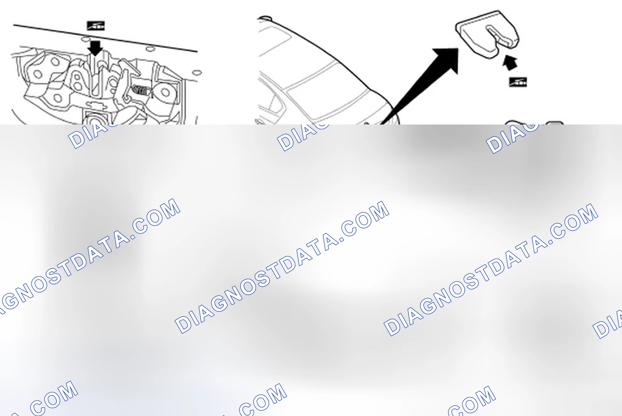 Scheme 14: LOCKS, HINGES AND HOOD LATCH : Lubricating
