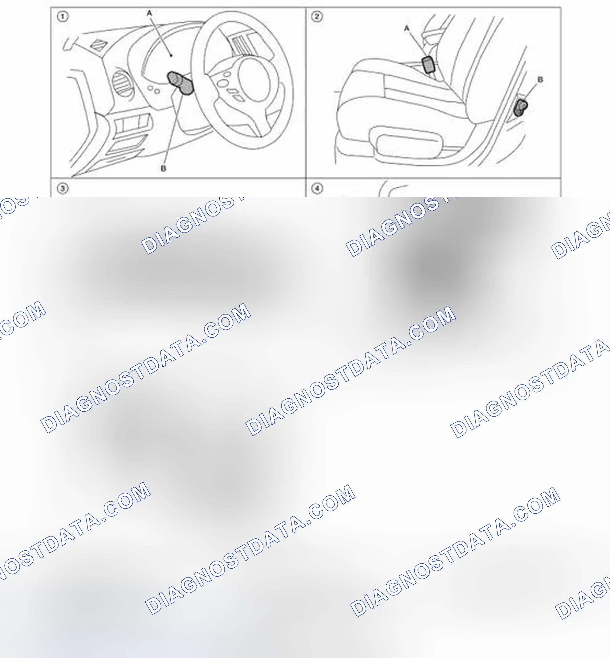 Scheme 79: SEAT BELT WARNING CHIME : Component Parts Location
