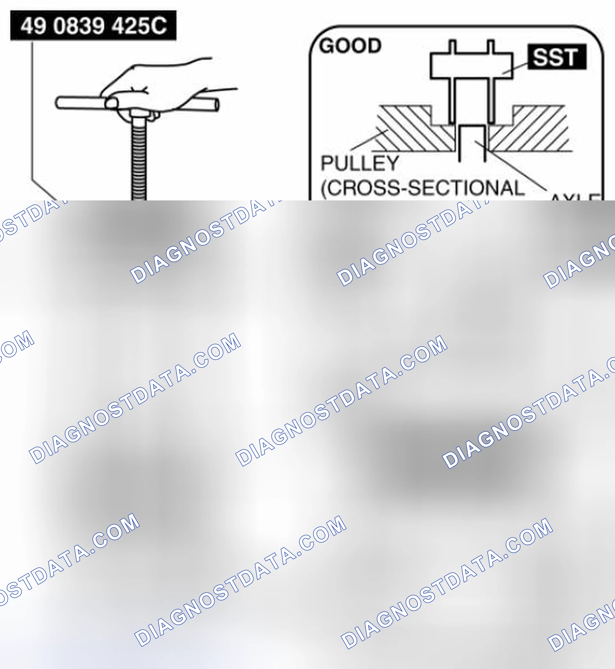 Scheme 105: A/C Compressor Pulley Installation Note