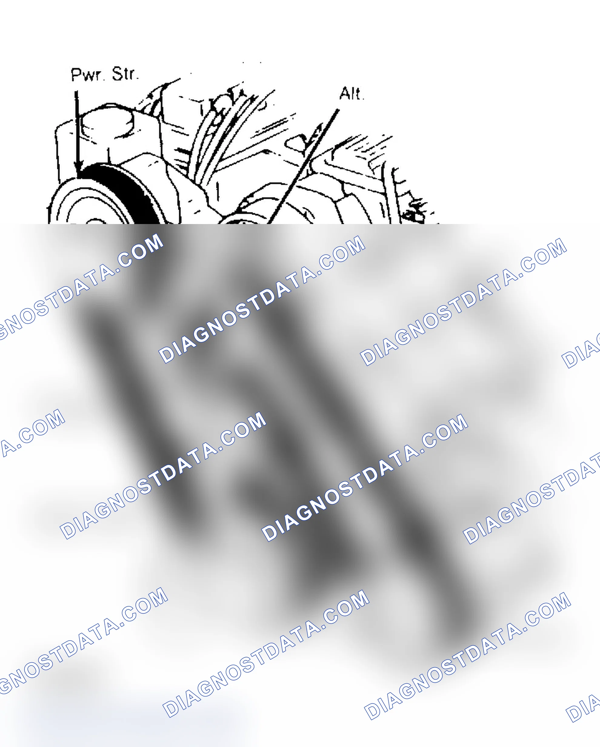 Scheme 9: SERPENTINE BELT ROUTING (3.8L W/O SUPERCHARGER)