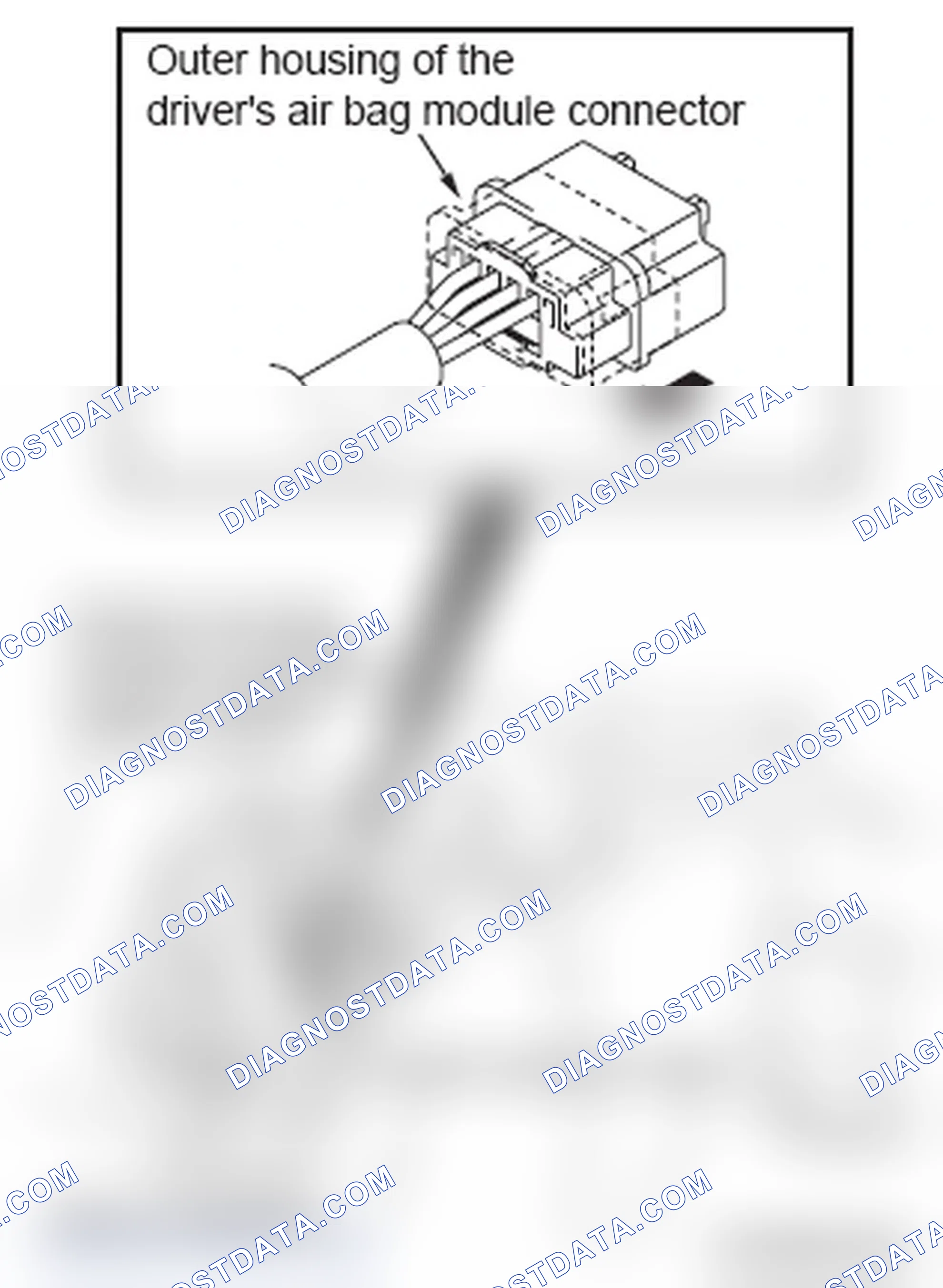 Scheme 47: << B >> DRIVER'S AIR BAG MODULE CONNECTOR DISCONNECTION