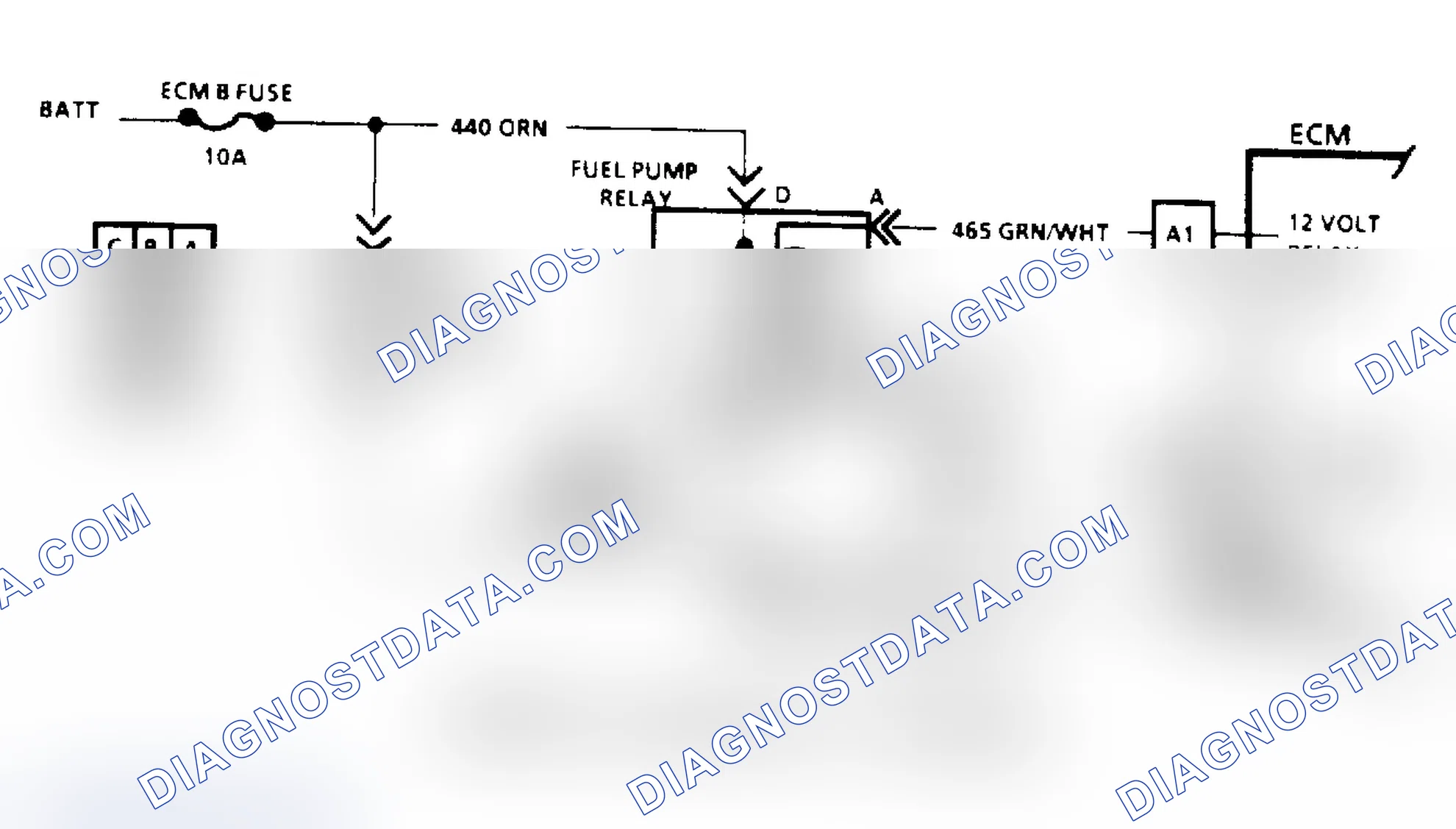 Scheme 77: Code 54: Fuel Pump Circuit/Circuit Diagram ("S", "T" & "M" Series)