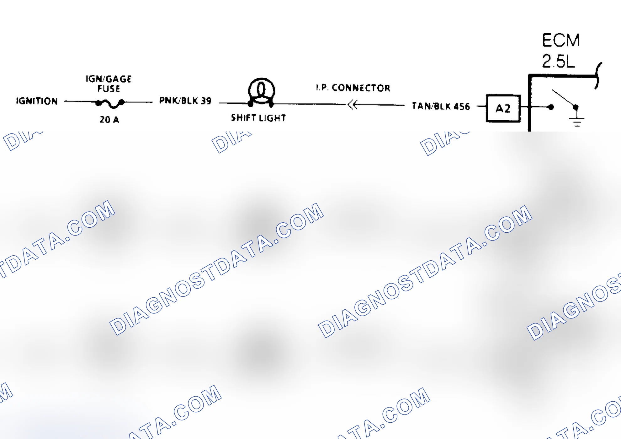 Scheme 137: Manual Transmission Shift Light Check Schematic