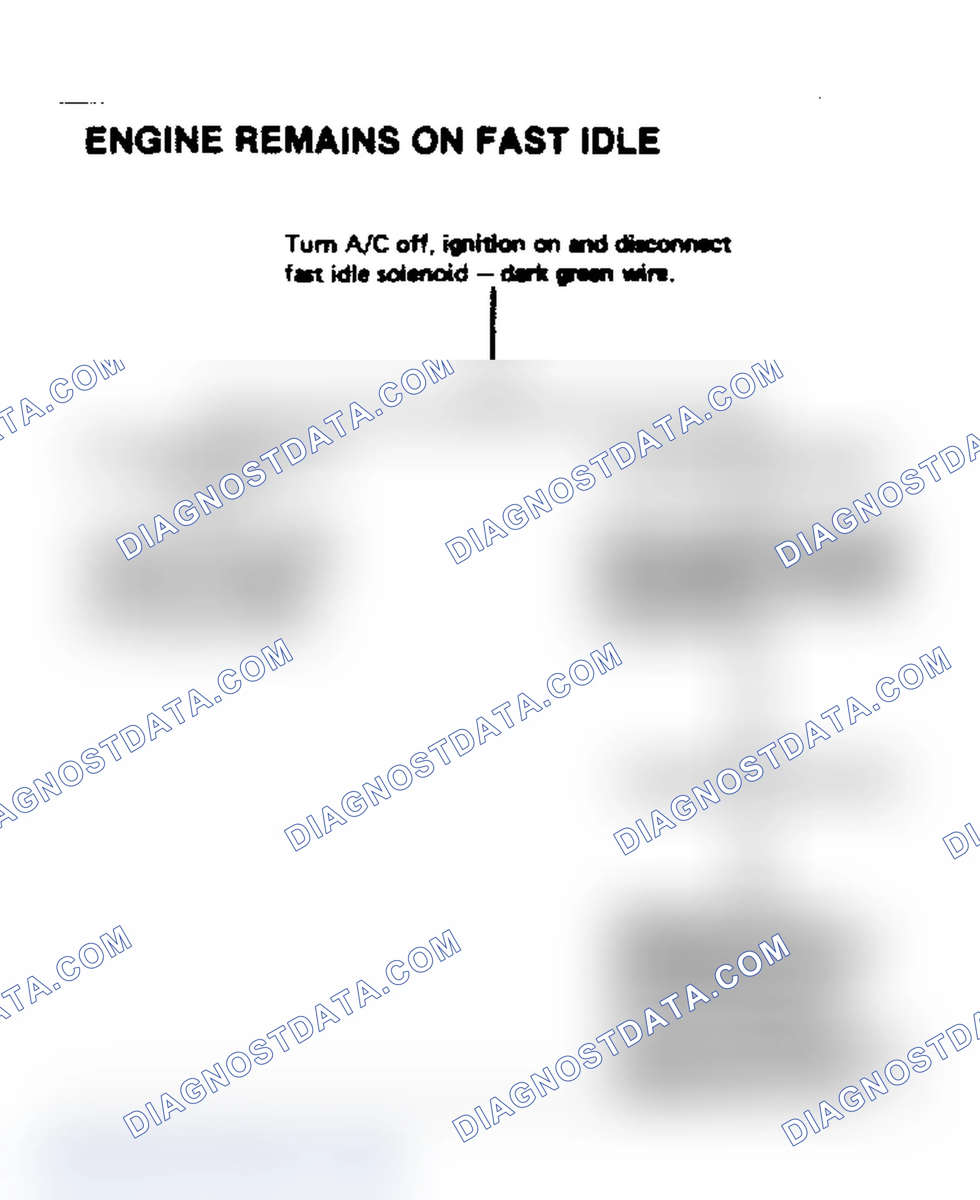 Scheme 27: Engine Remains on Fast Idle