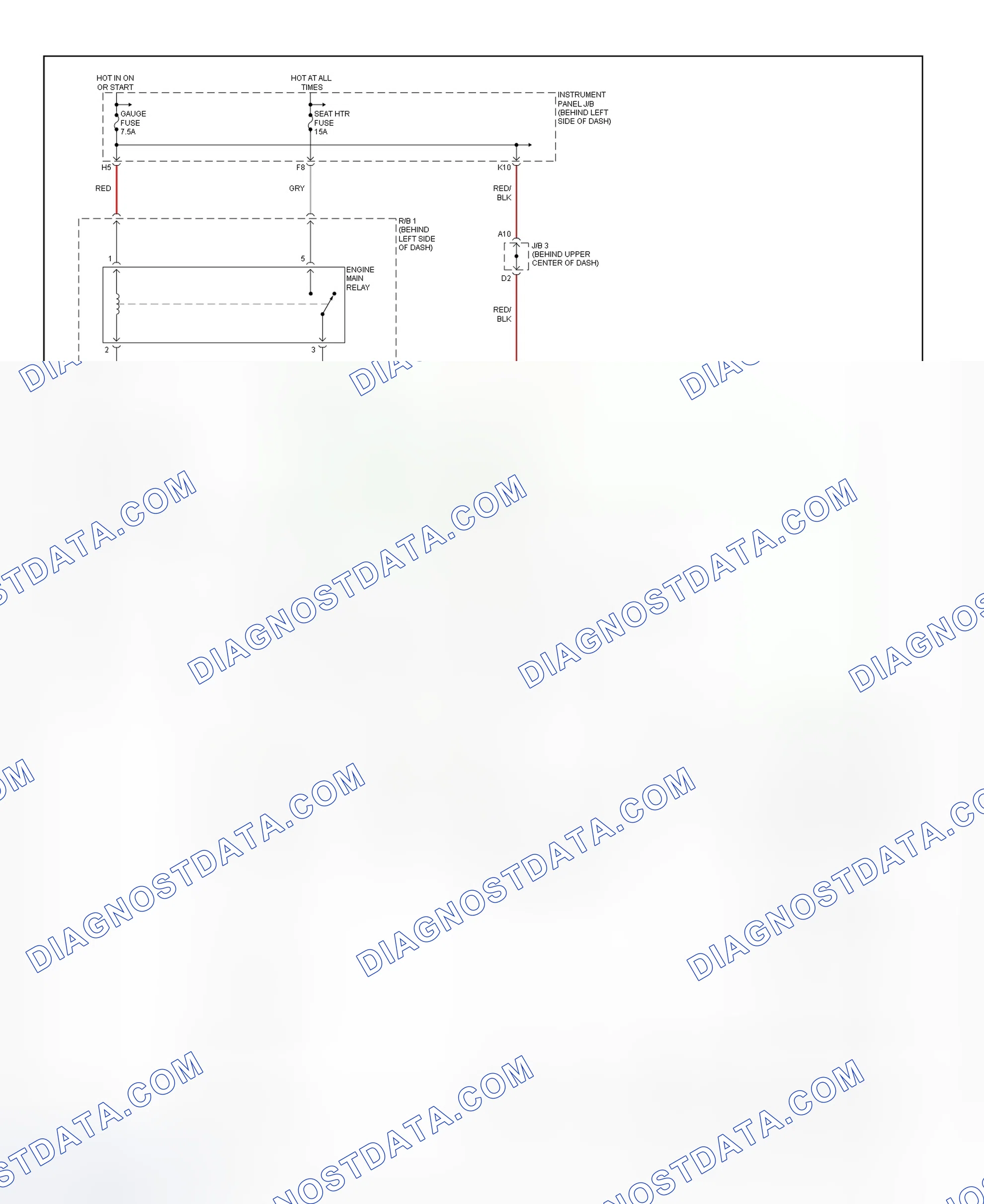 Scheme 19: Heated Seat System Wiring Diagram (RX300)