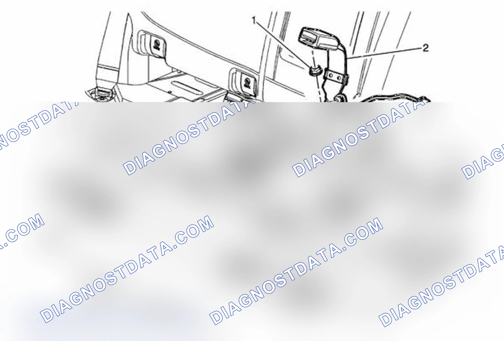 Scheme 7: Rear Seat Center Belt Replacement