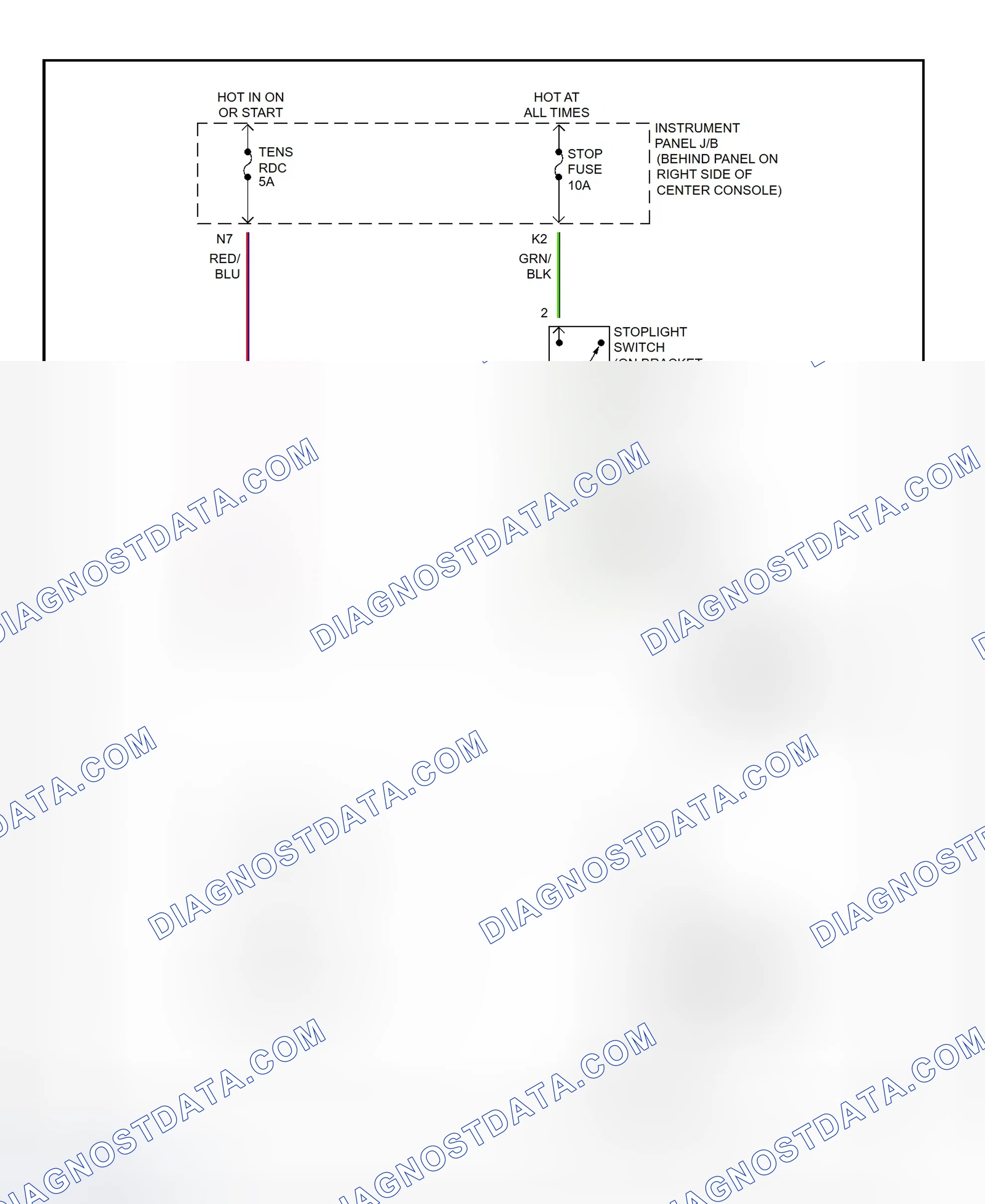 Scheme 298: Shift Interlock System Wiring Diagram (2001 - Toyota Celica)