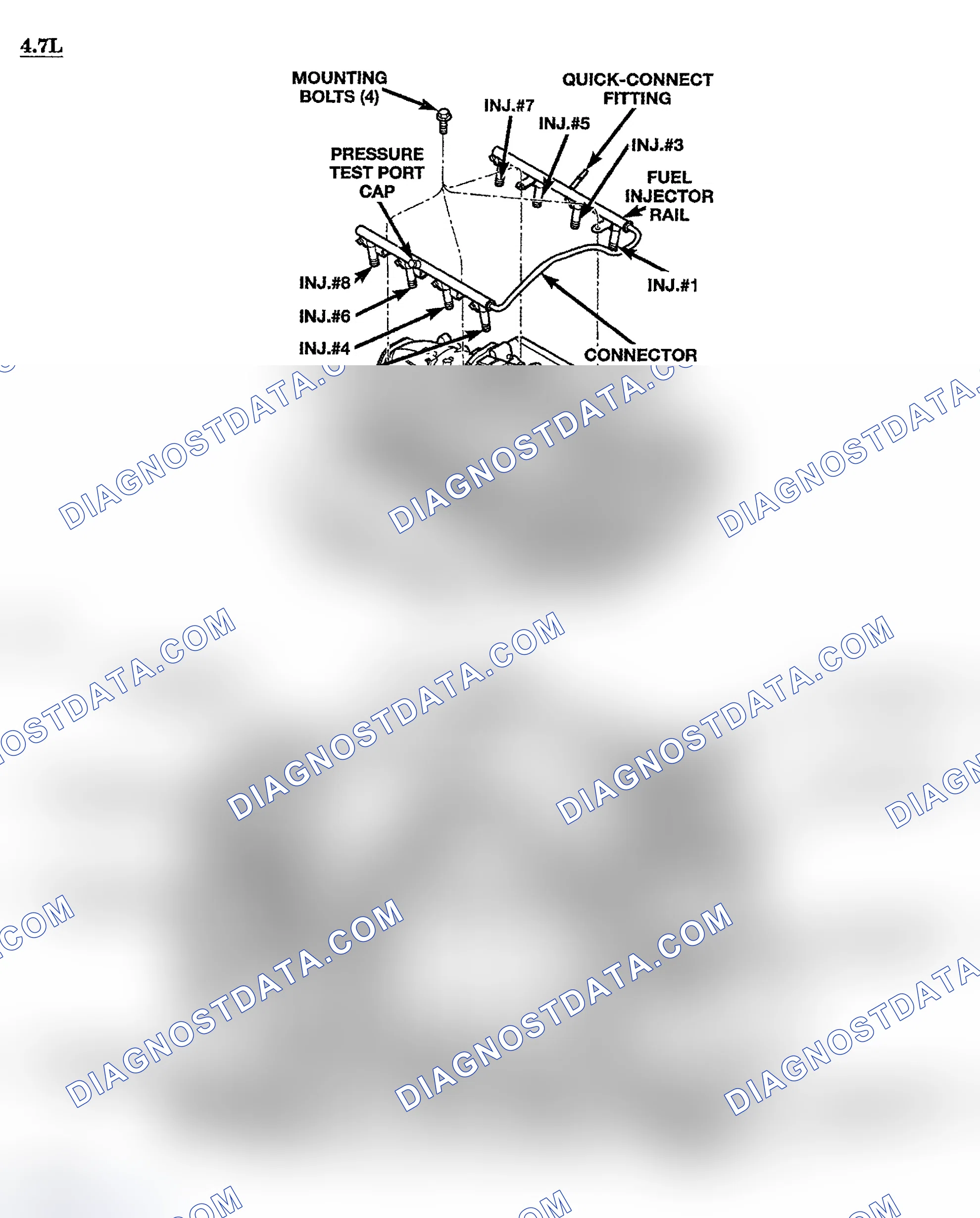 Scheme 293: FUEL INJECTOR LOCATIONS