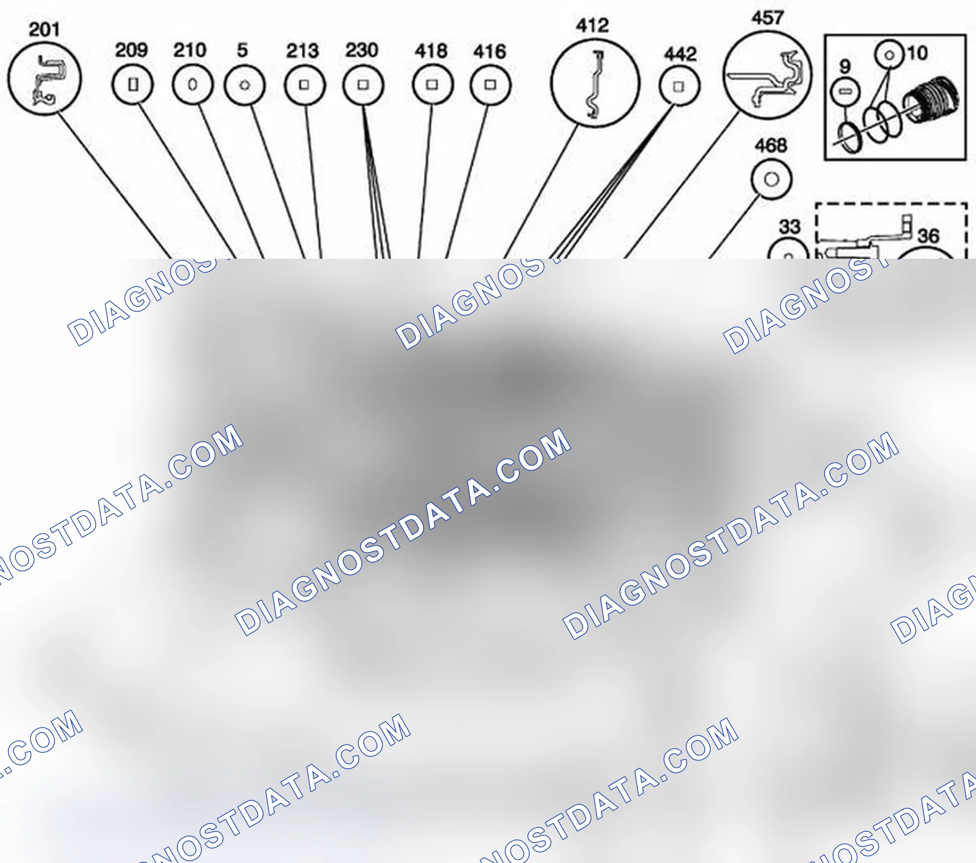 Scheme 98: Seal Locations (6L45)
