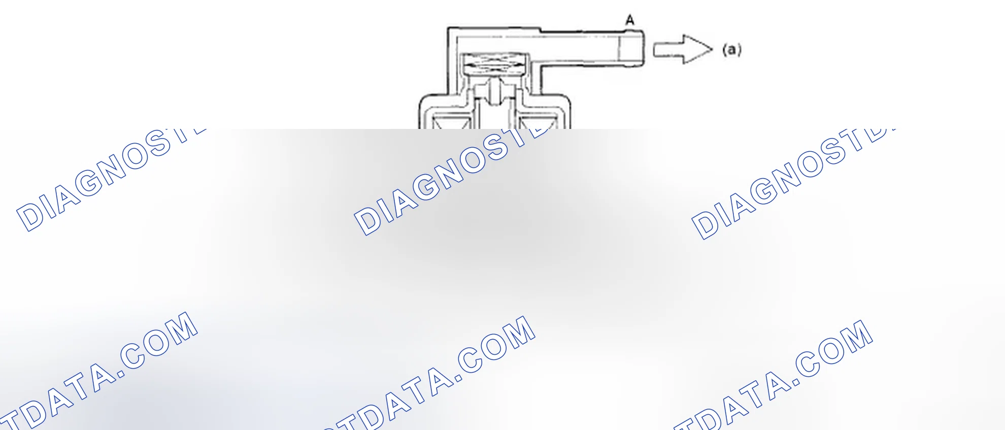 Scheme 3: Identifying Pressure Control Solenoid Valve Air Flow Diagram (When A < B (Solenoid OFF))
