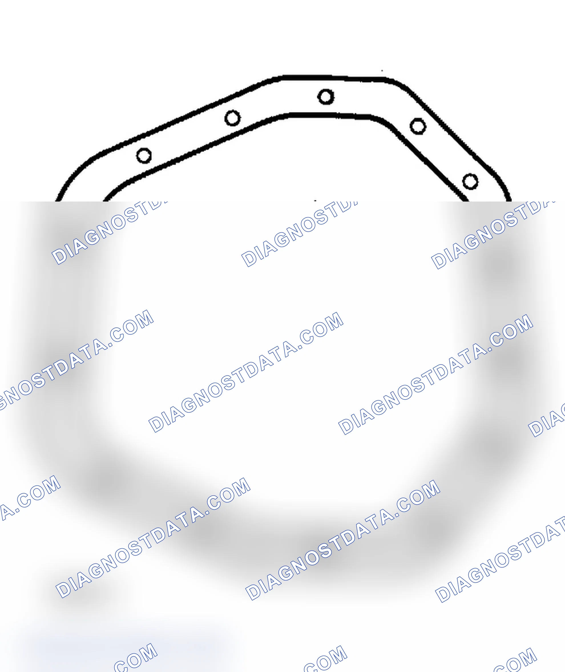 Scheme 1: 10 1/2" Ring Gear Housing Cover Gasket Illustration is for identification purposes.