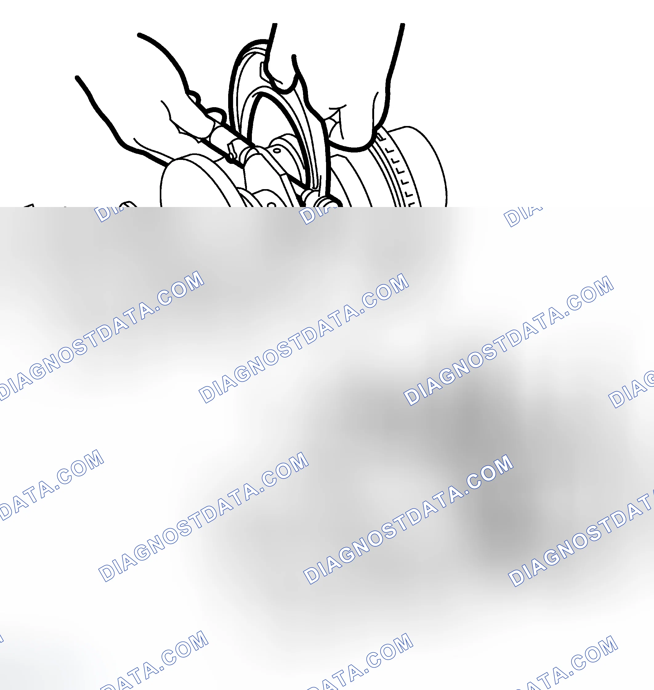 Scheme 662: Checking crankshaft clearances