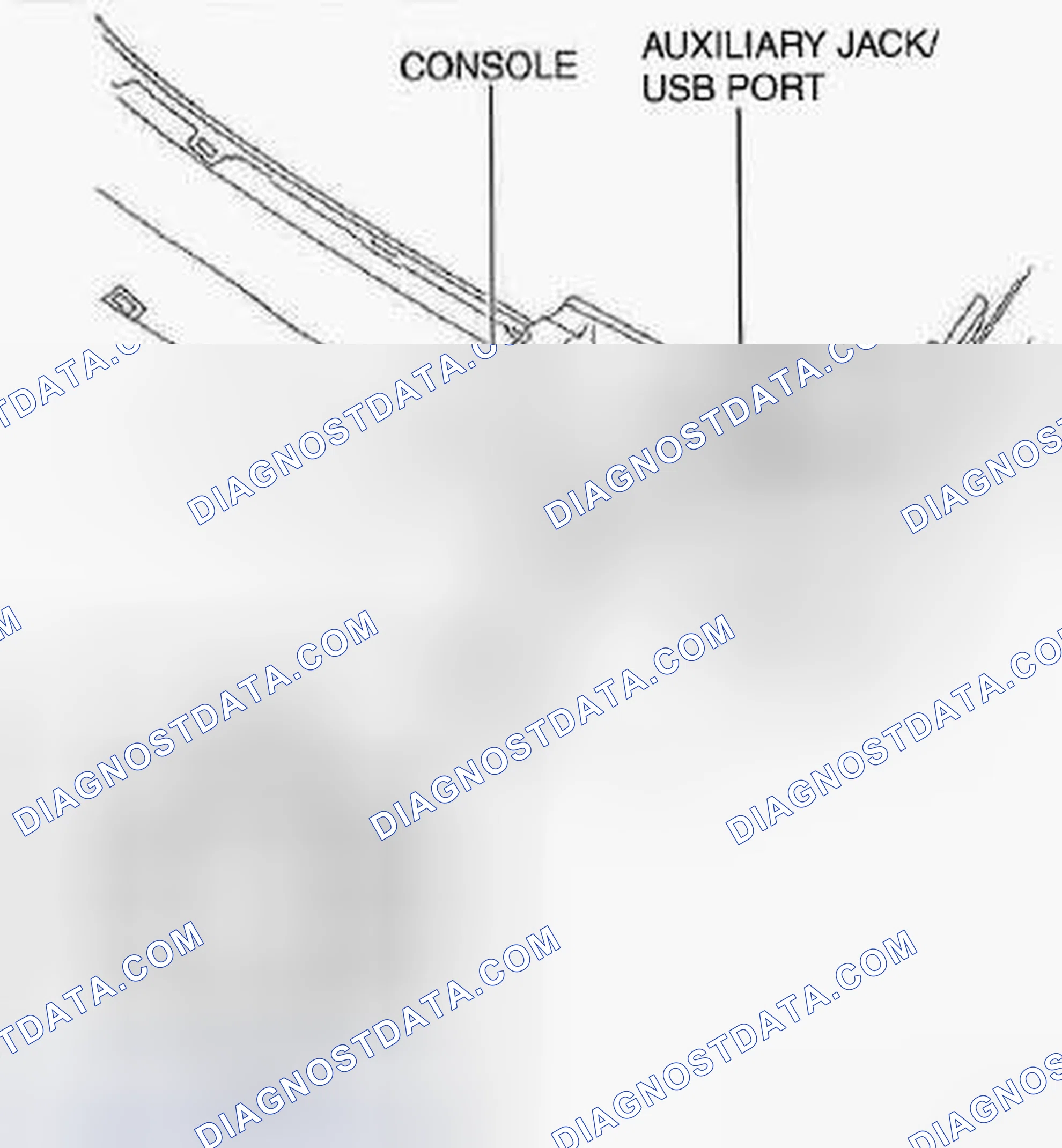 Scheme 163: AUXILIARY JACK/USB PORT REMOVAL/INSTALLATION
