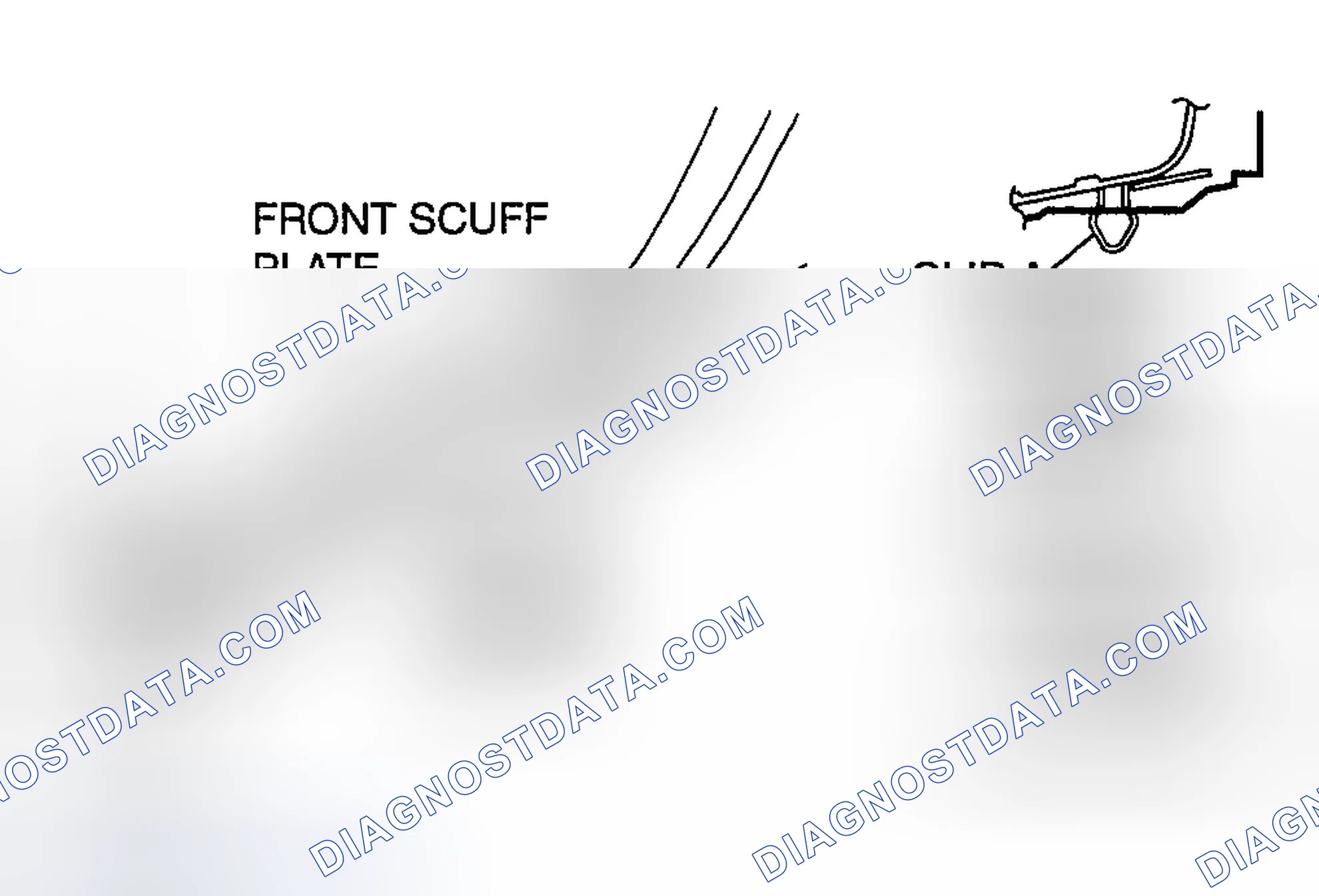Scheme 53: FRONT SCUFF PLATE REMOVAL/INSTALLATION