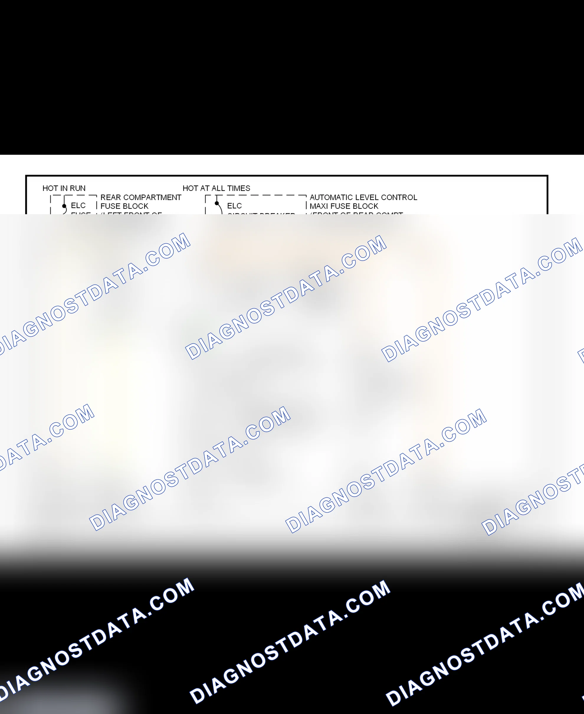 Scheme 10: Electronic Level Control (ELC) System Wiring Diagram (DeVille & Eldorado - 1998)