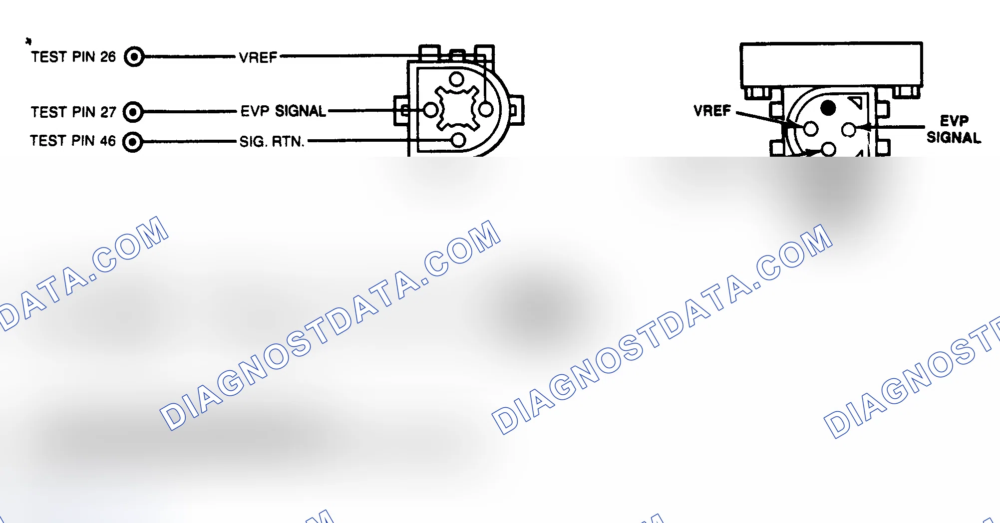 Scheme 114: EGR Valve Position (EVP) Sensor & EGR Valve Regulator (EVR) Circuits