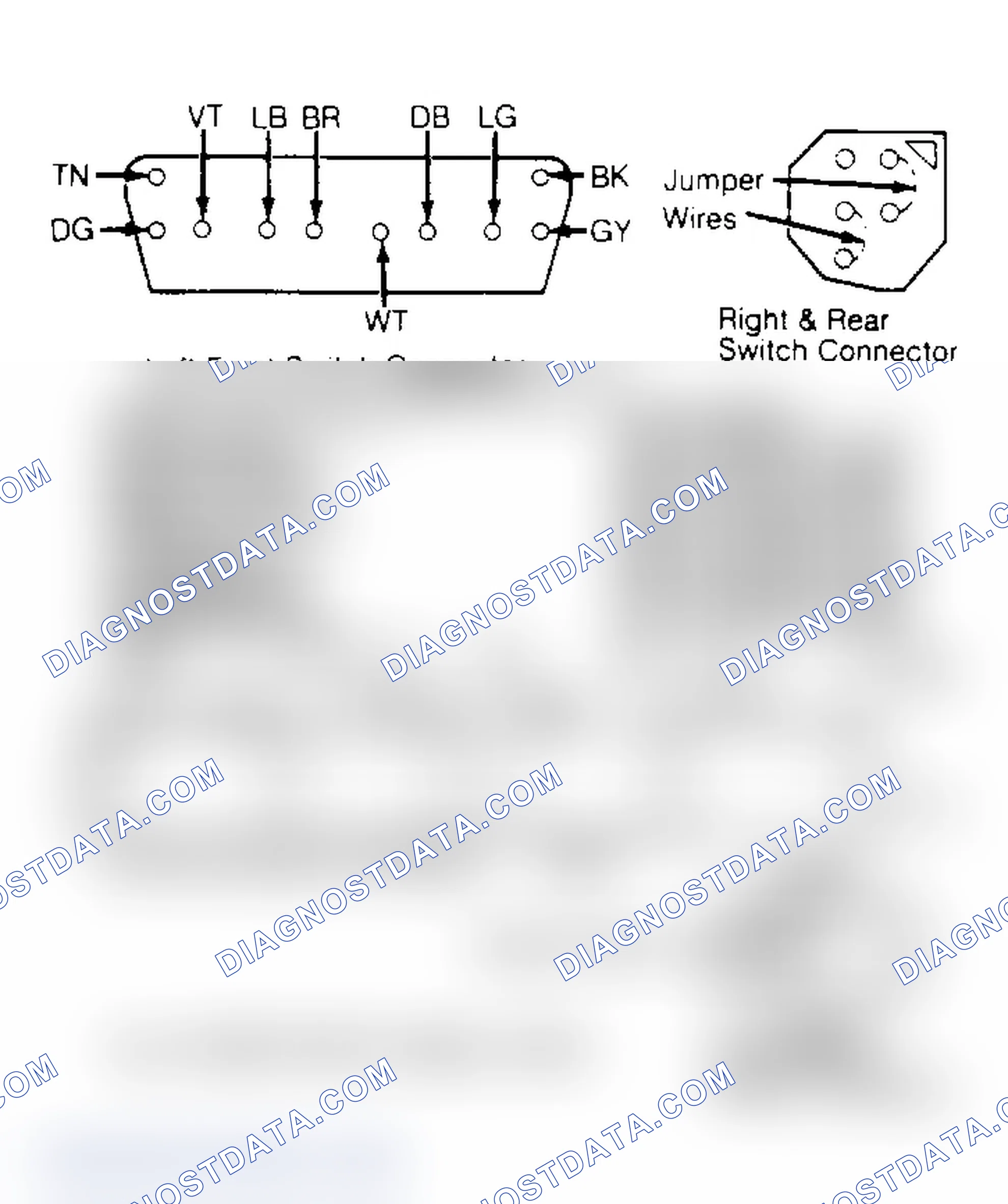 Scheme 1: FWD Model Window Switch Test Connections Test switch operation using jumper wires.